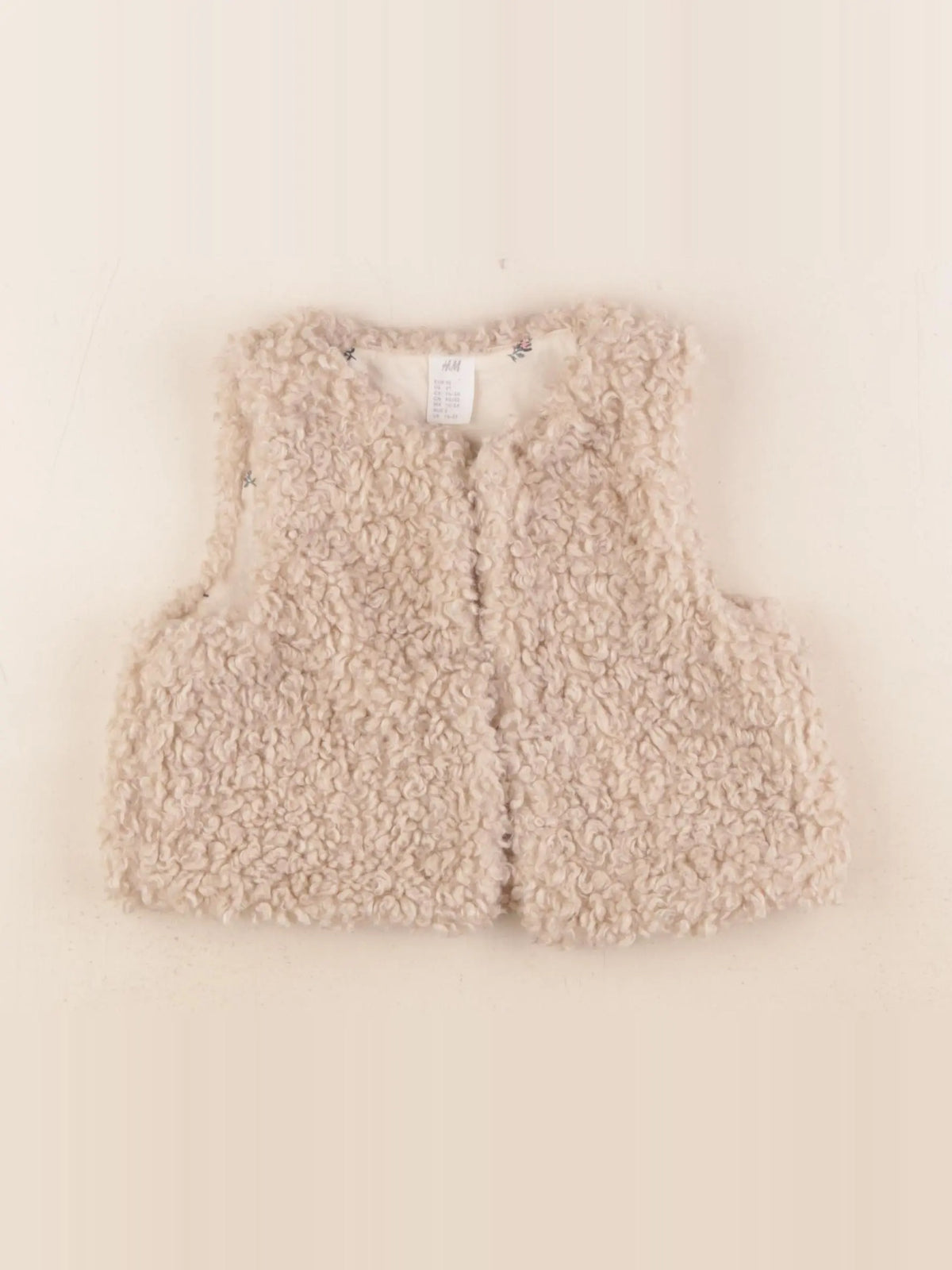 H&M - gilet beige - 18/24 mois