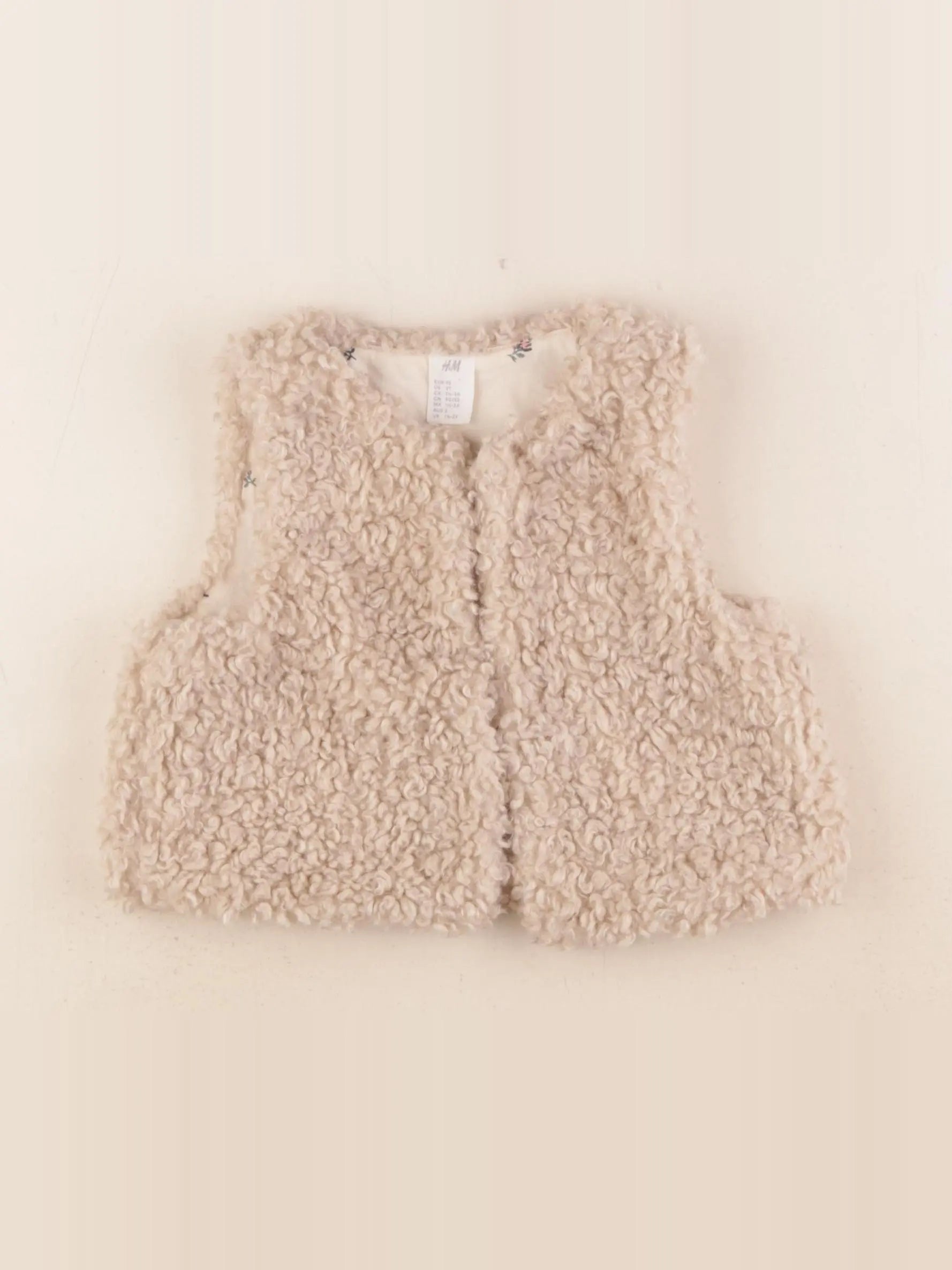 H&M - gilet beige - 18/24 mois