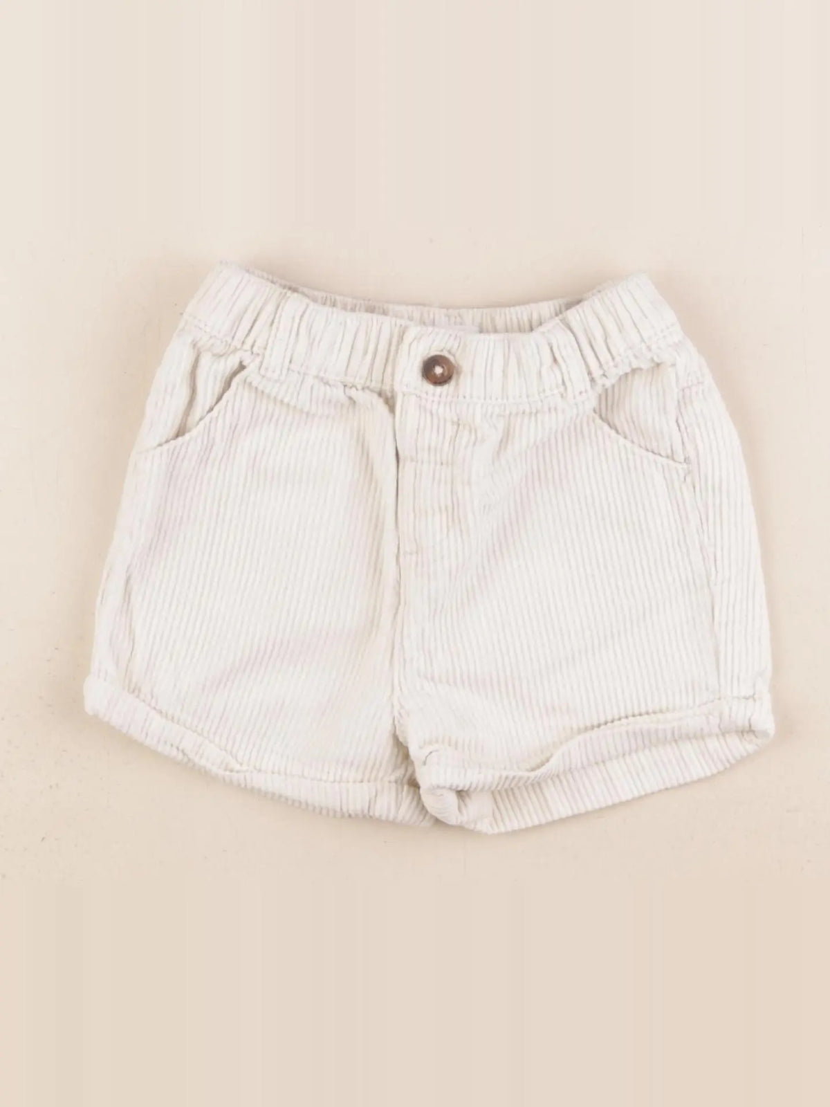 Vertbaudet - short beige - 18 mois