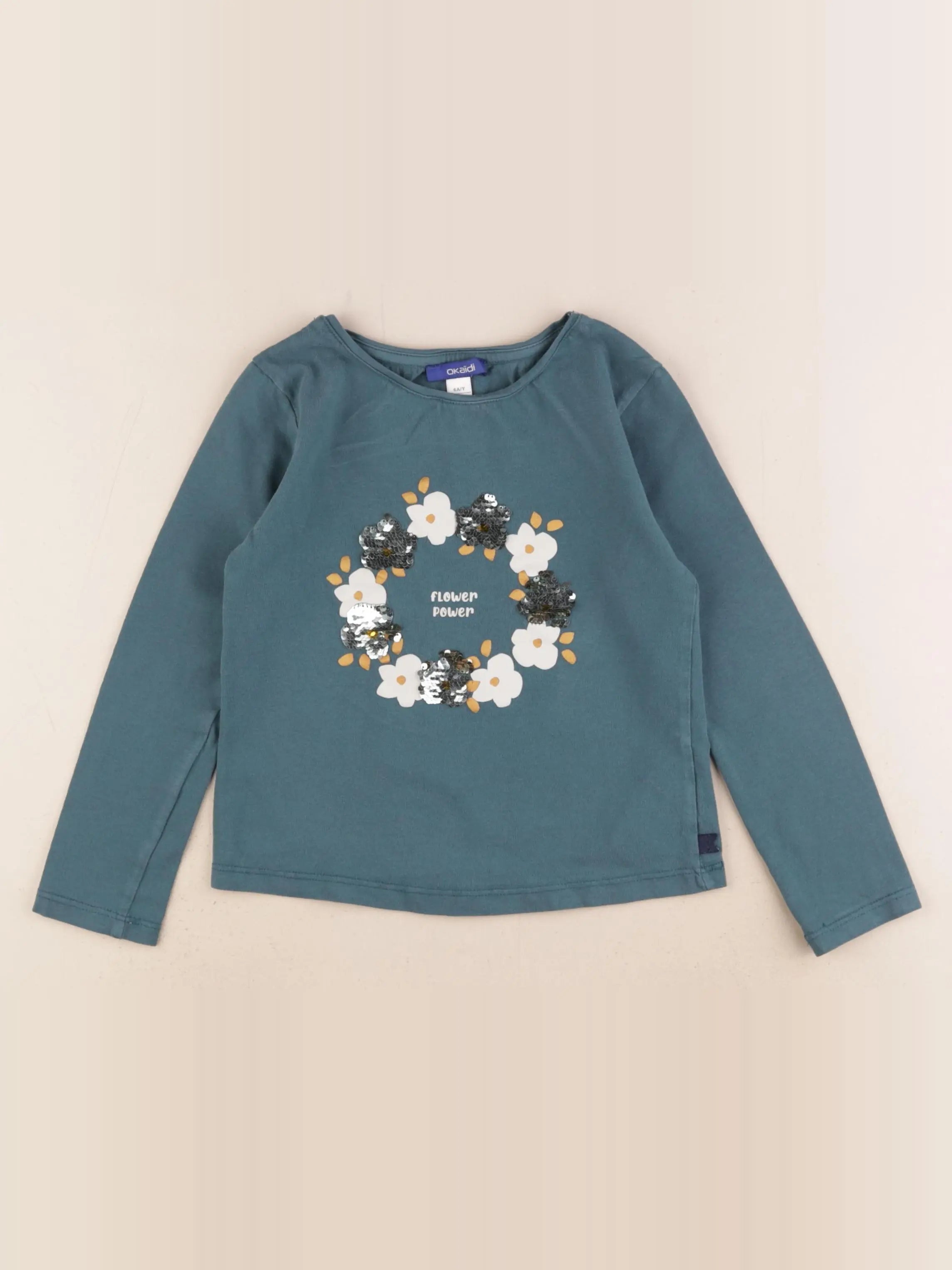 Okaidi - tee-shirt vert - 6 ans