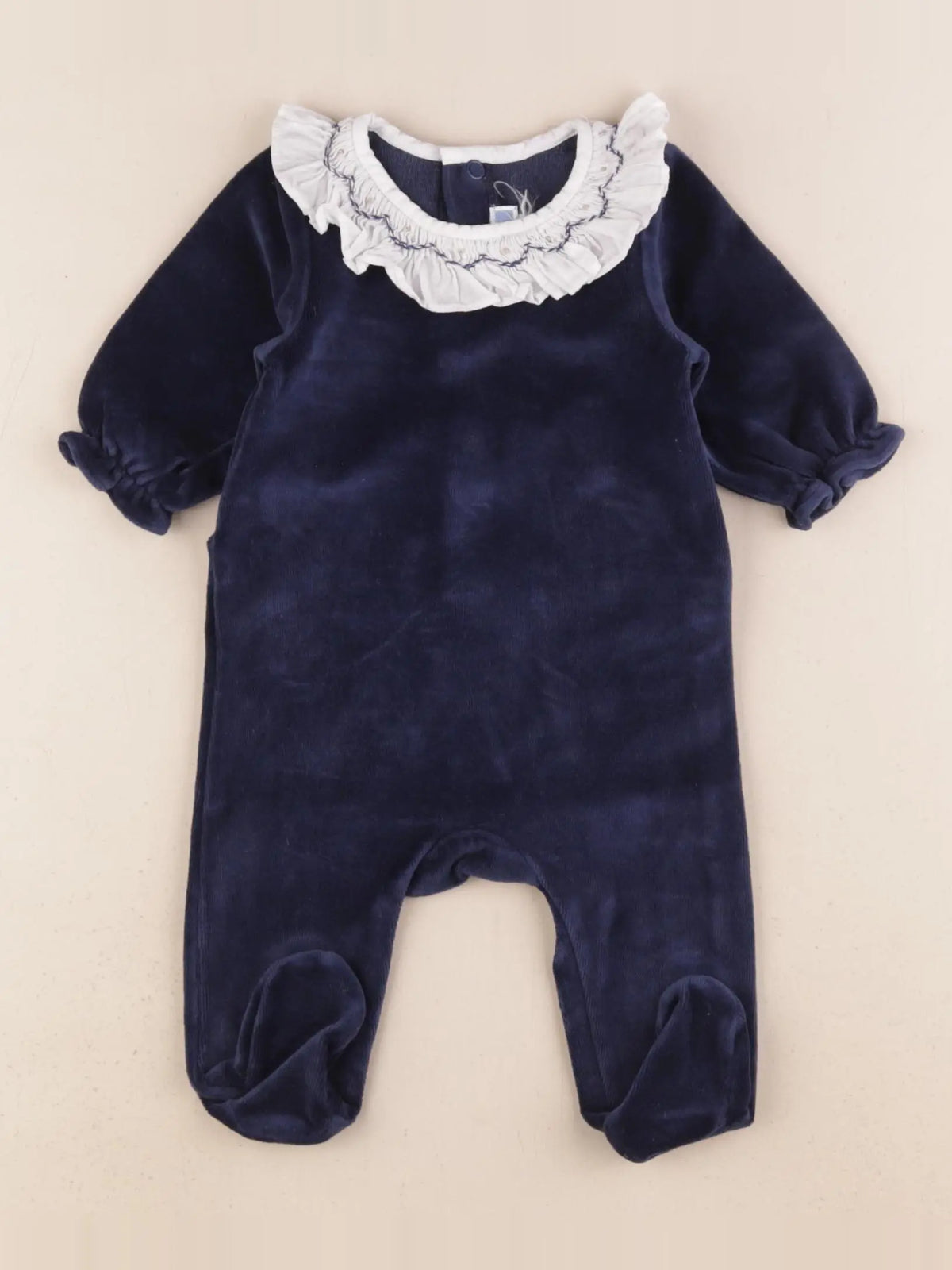 Jacadi - pyjama velours bleu - 3 mois