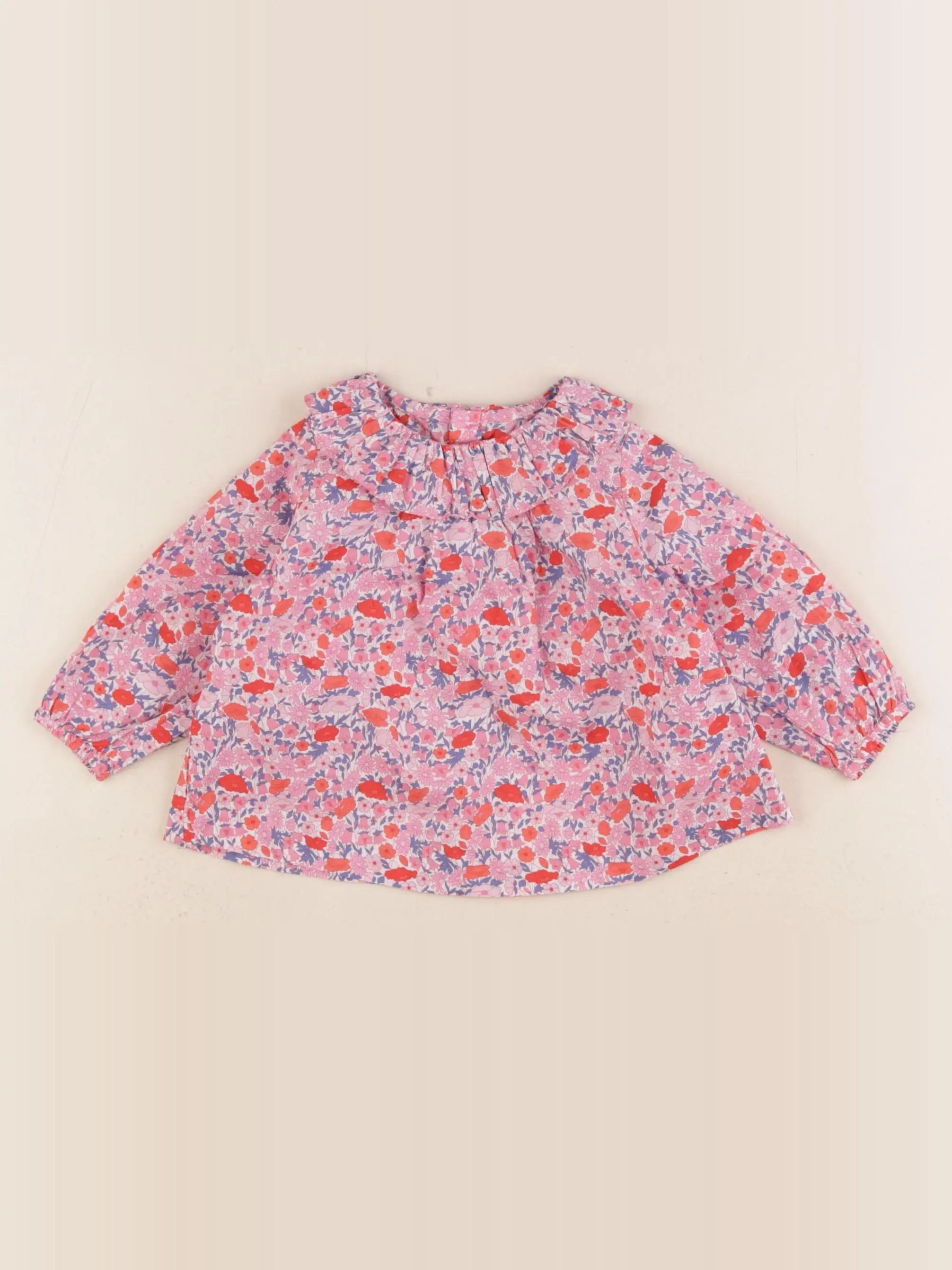 Jacadi - blouse liberty multicolore - 6 mois
