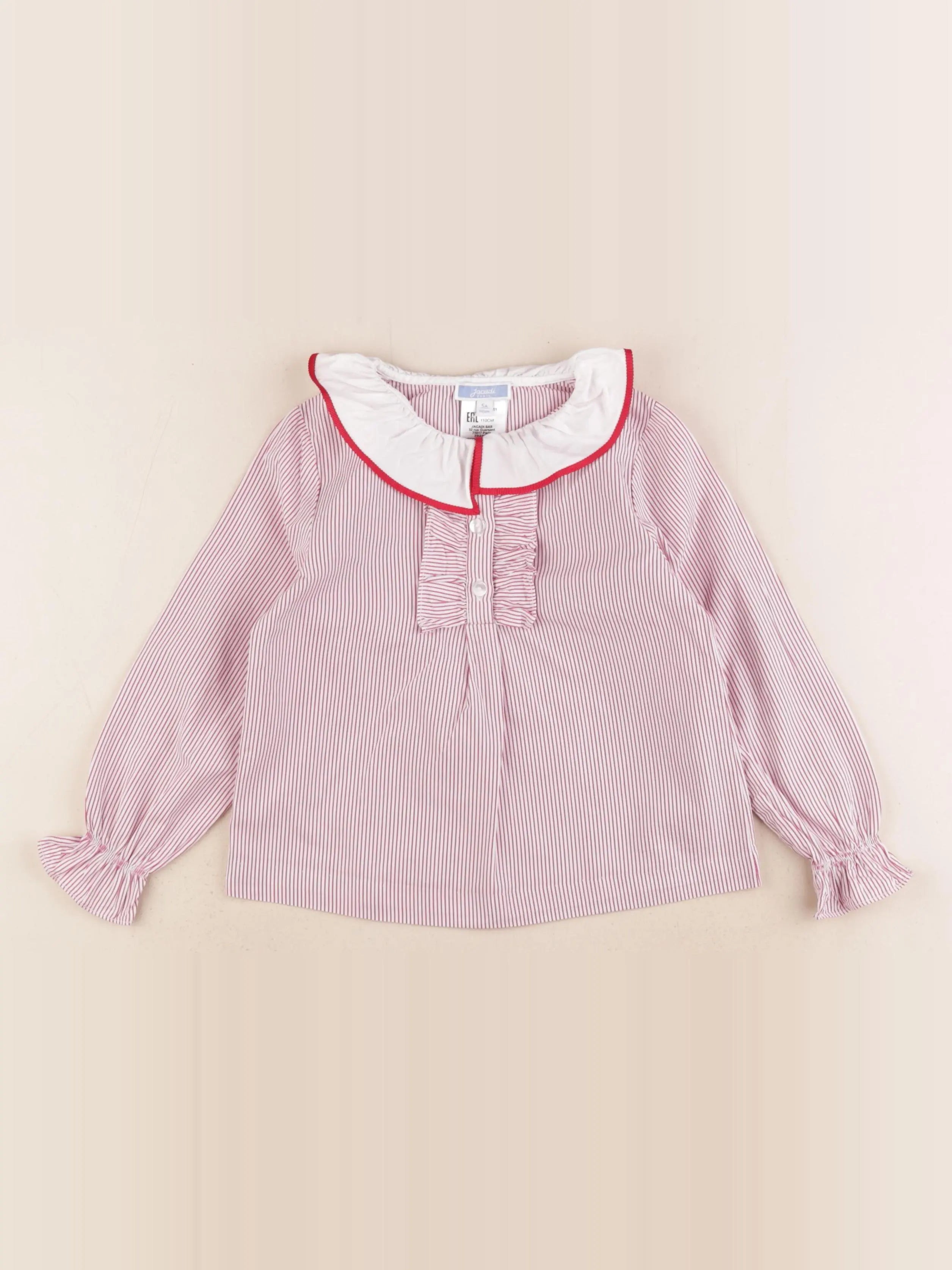 Jacadi - blouse rouge - 5 ans