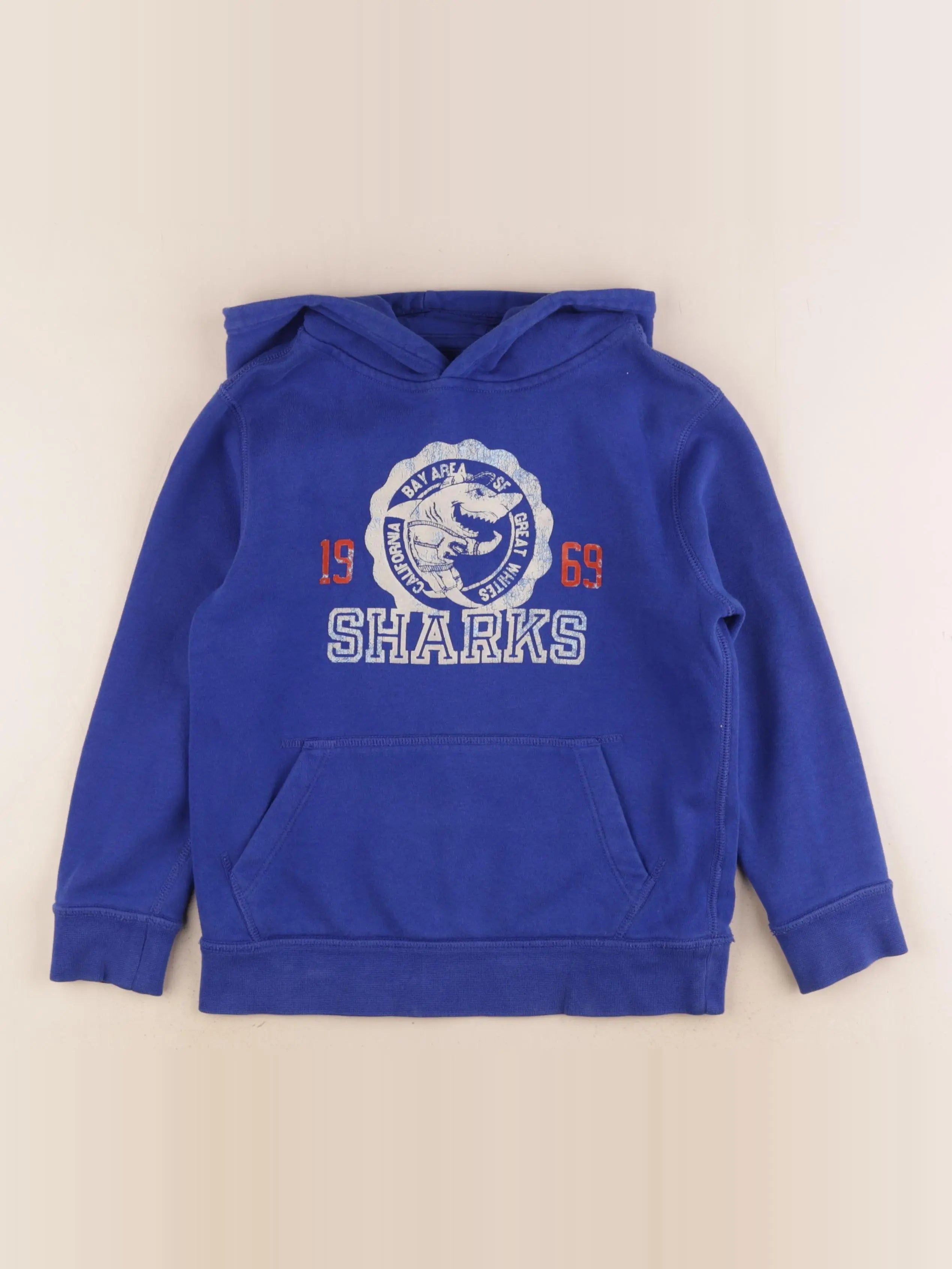 GAP - sweat bleu - 6/7 ans