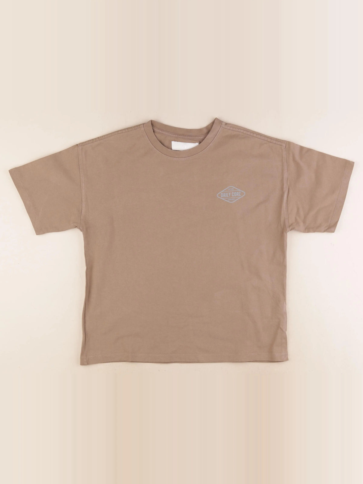 Zara - tee-shirt imprimé au dos beige - 11/12 ans