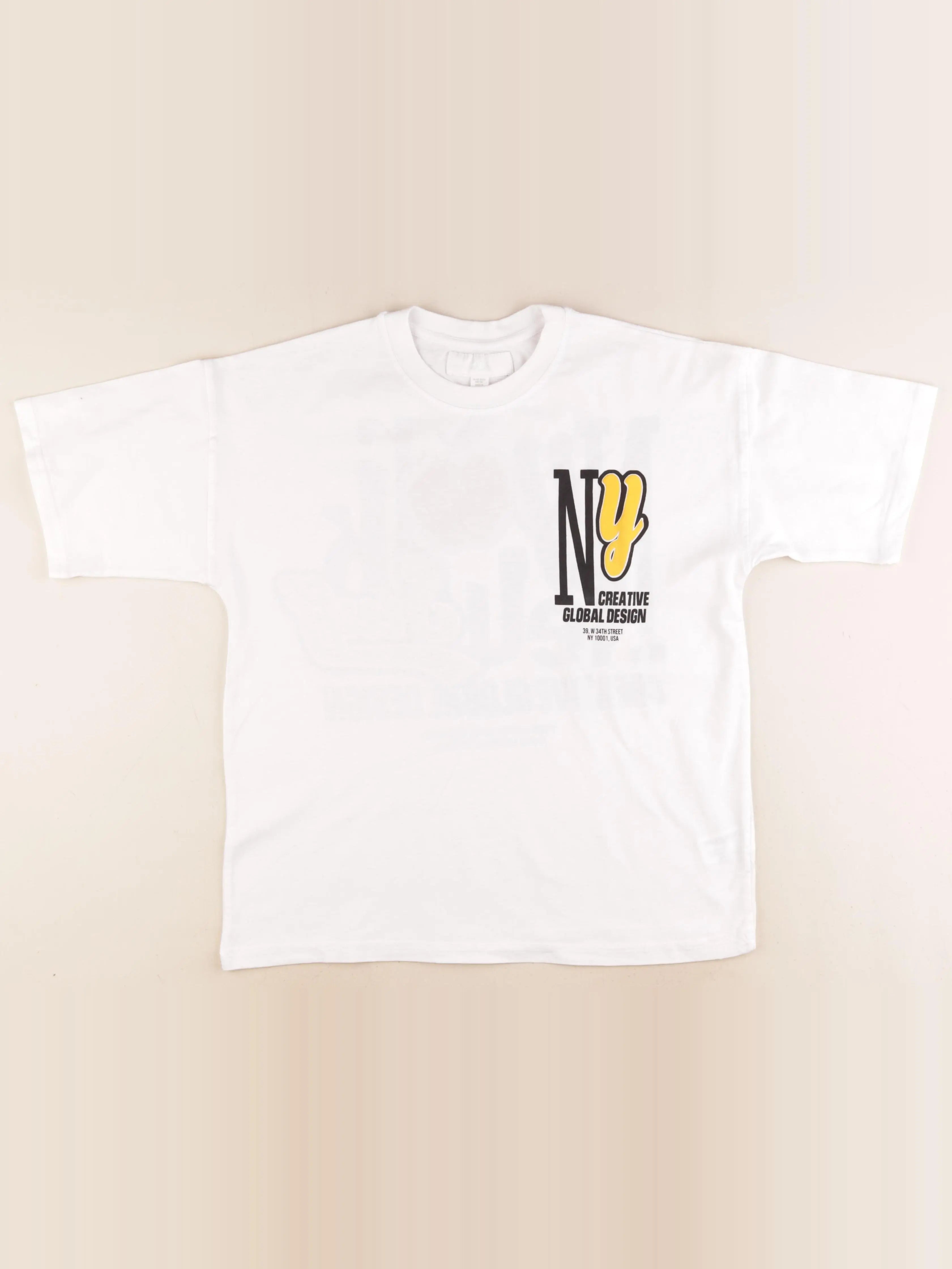Zara - tee-shirt imprimé au dos blanc - 11/12 ans