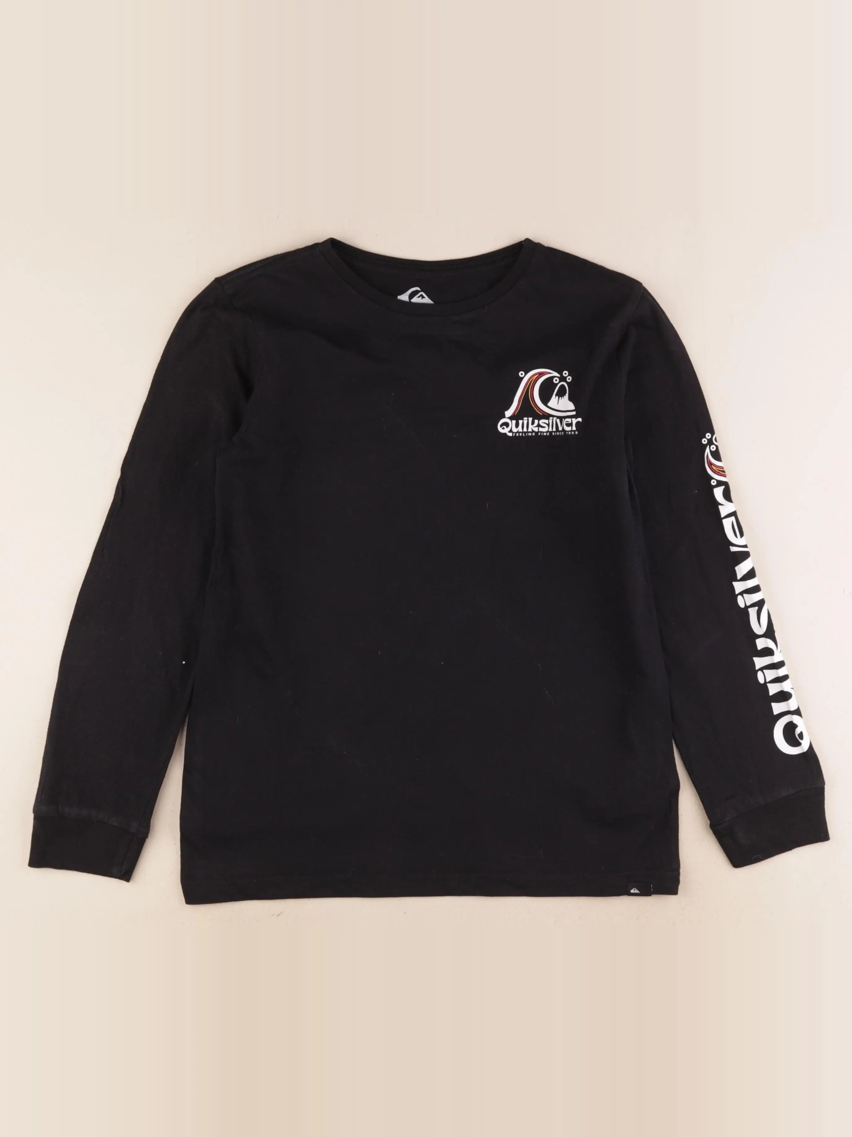 Quiksilver - tee-shirt imprimé au dos noir - 10 ans