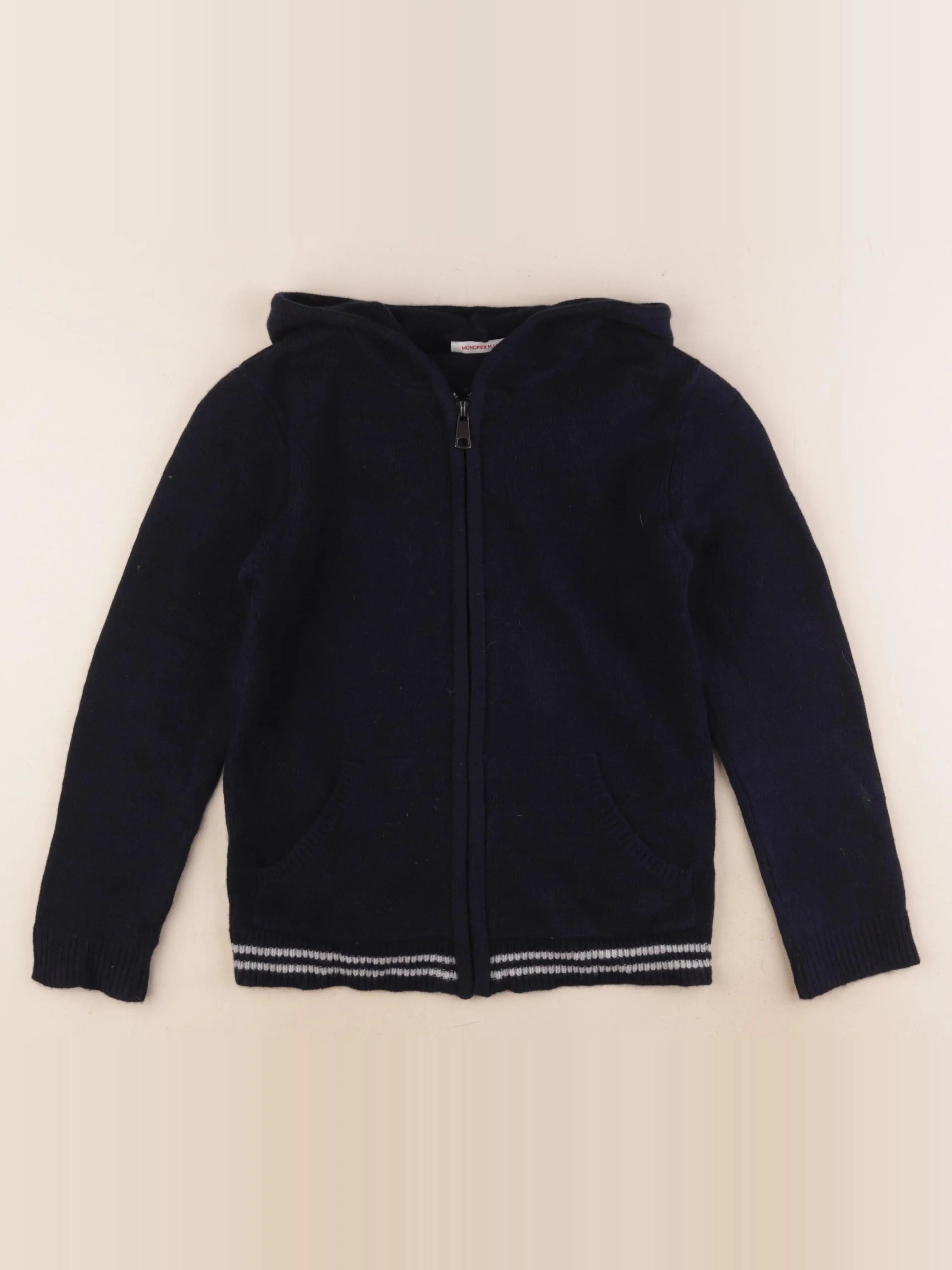 Monoprix - gilet bleu - 8 ans