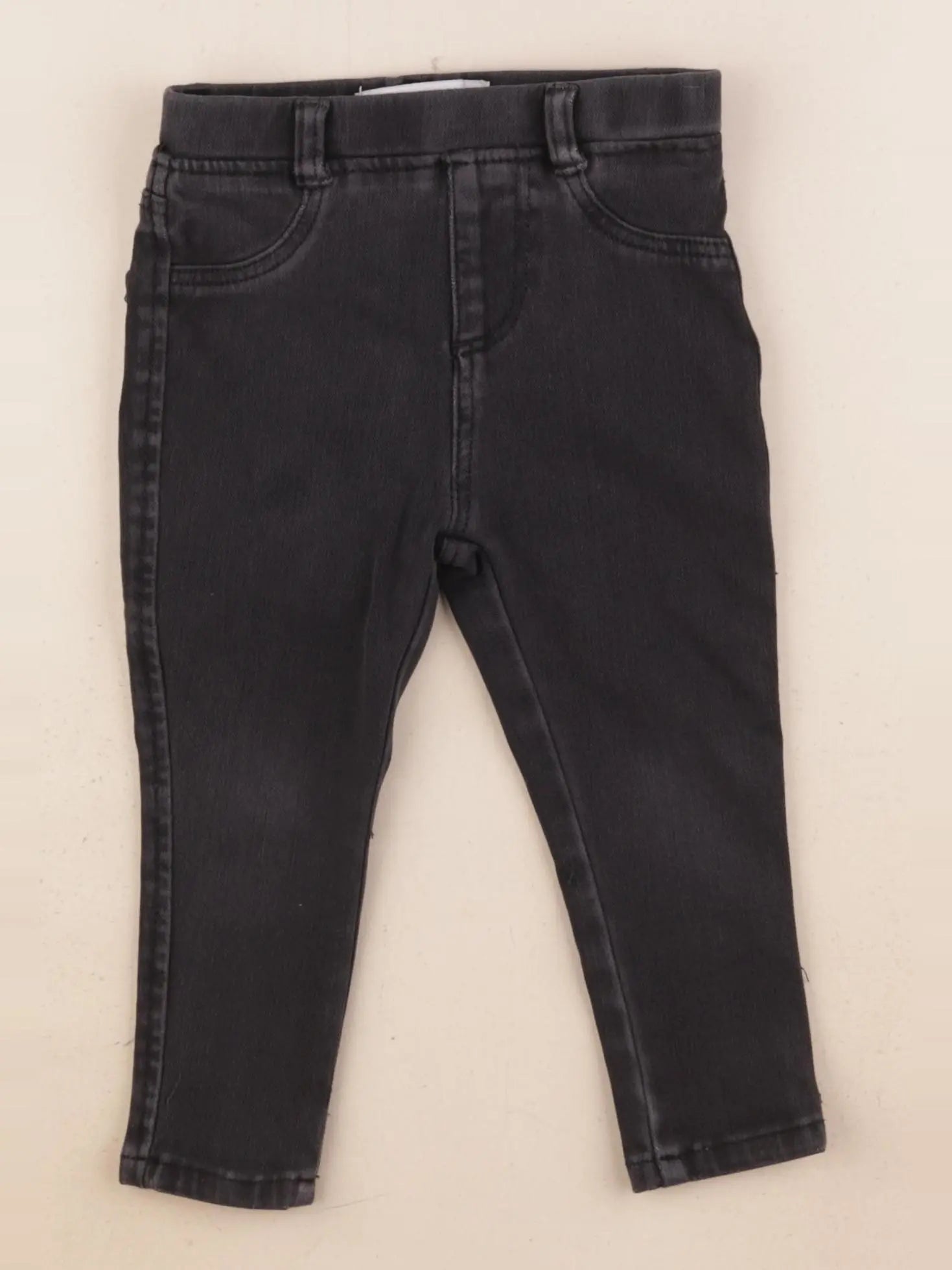 Zara - jegging noir - 18/24 mois