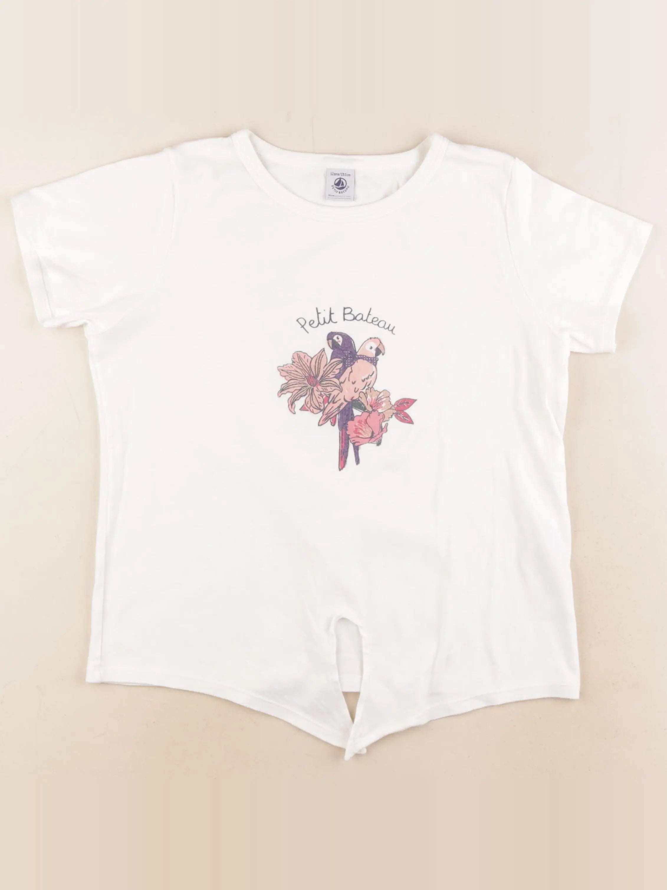 Petit Bateau - tee-shirt blanc - 12 ans
