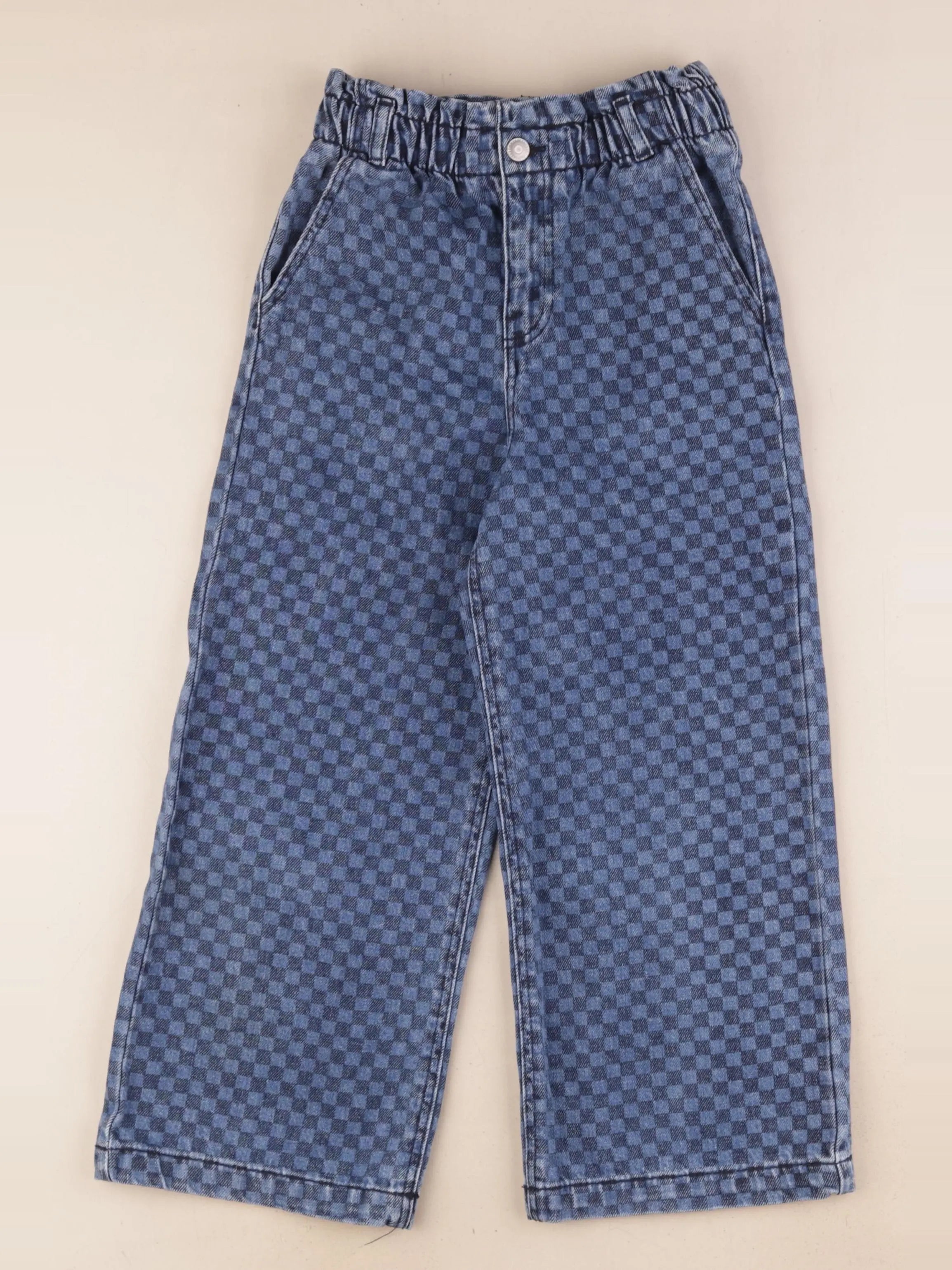 Vertbaudet - jean vert, bleu - 7 ans