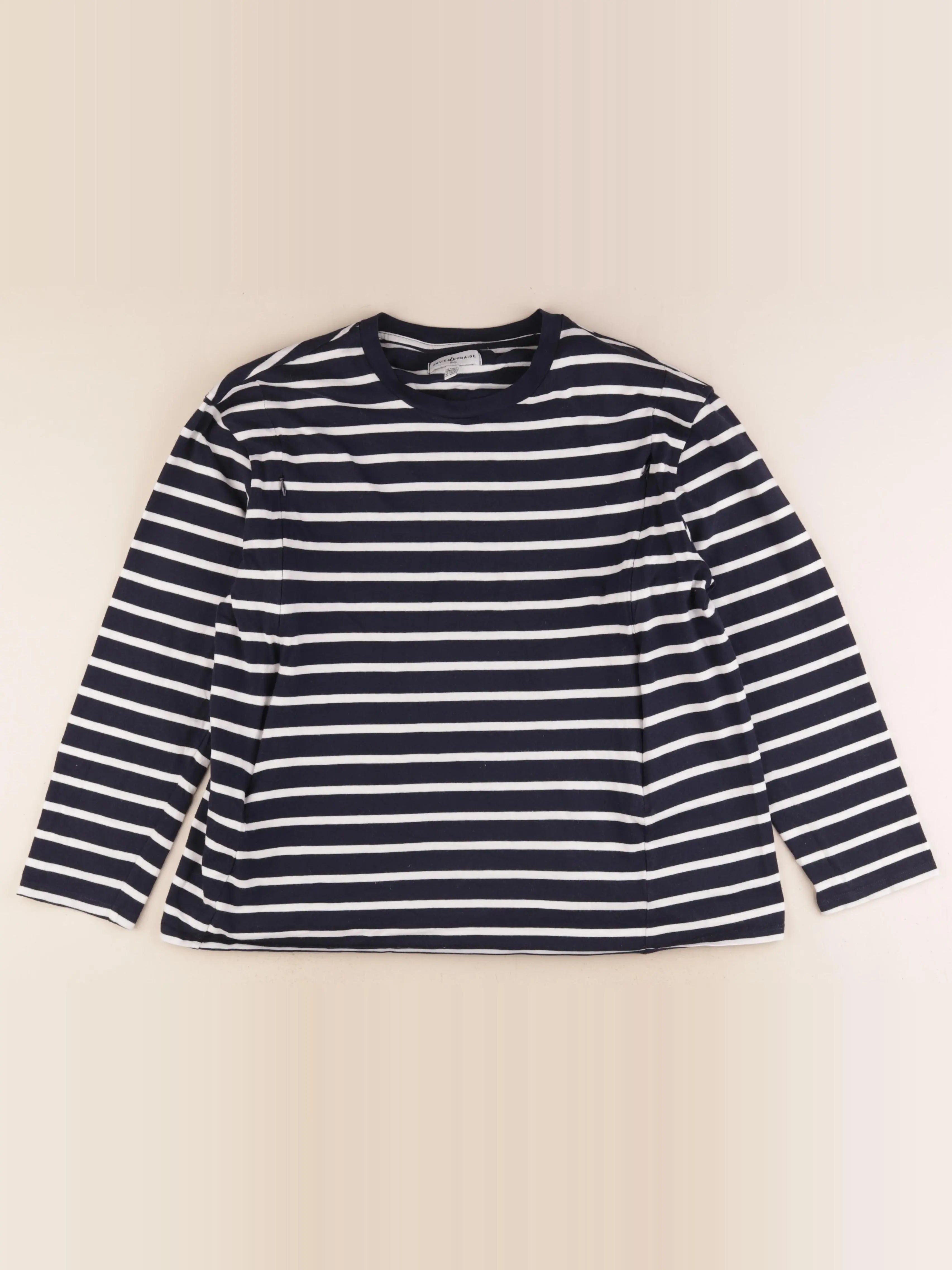 Envie de fraise - tee-shirt grossesse, allaitement bleu - 42 à 44