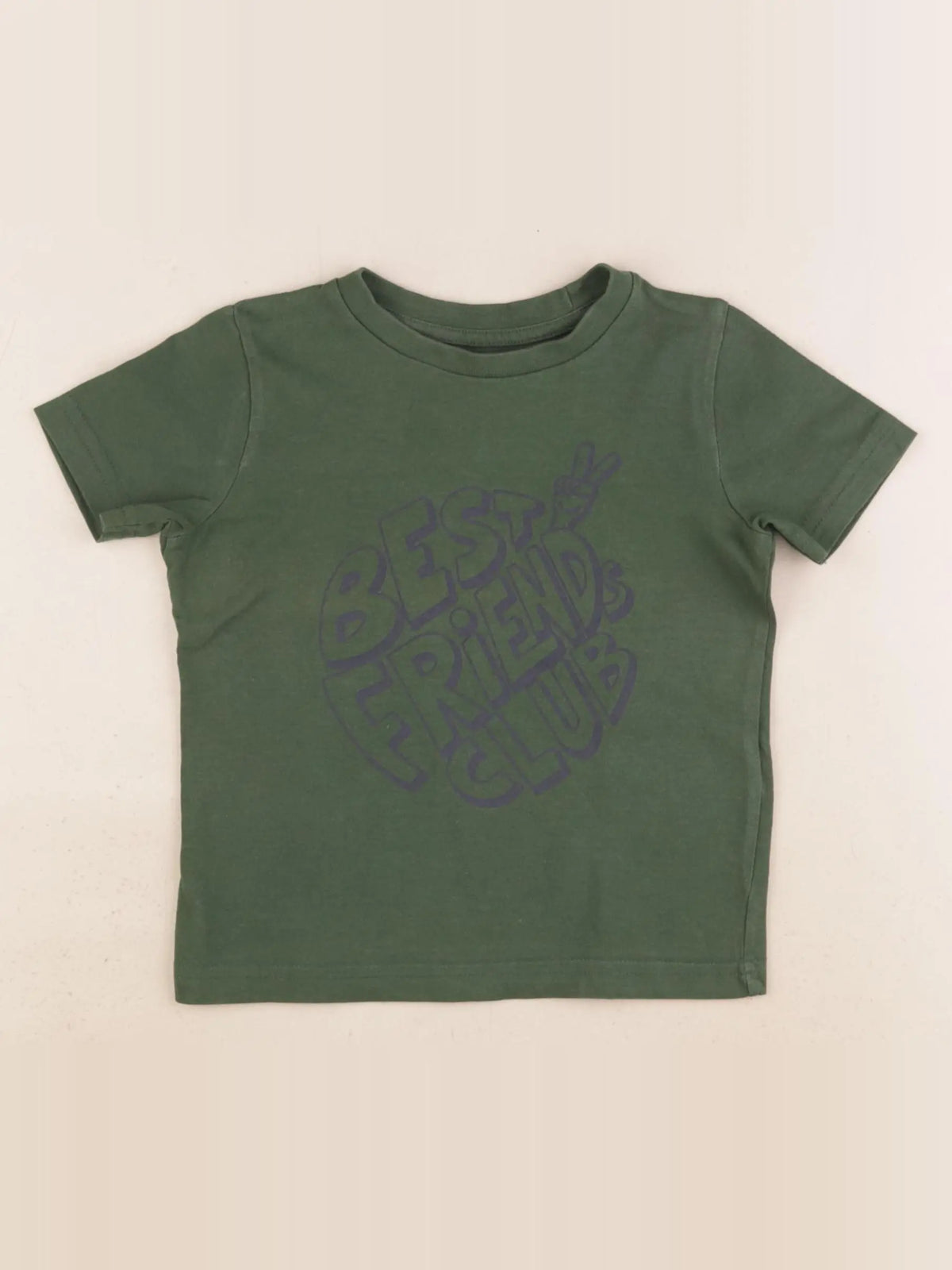 Vertbaudet - tee-shirt vert - 2 ans