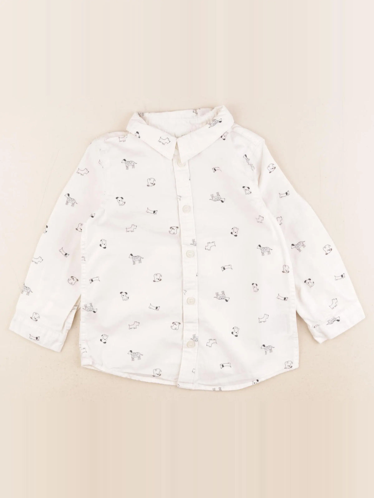 H&M - chemise blanc - 18/24 mois