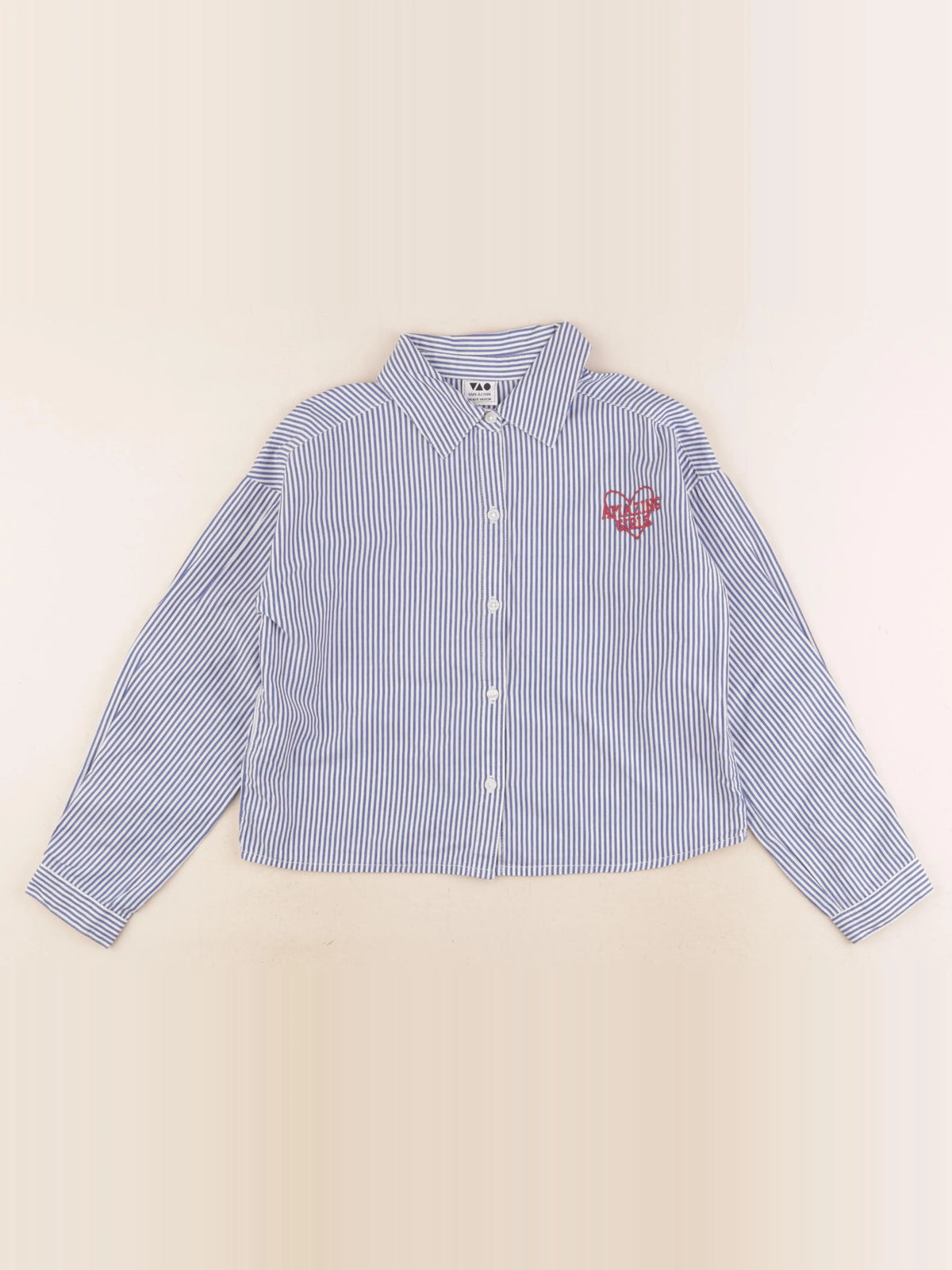 Tape à l'oeil - blouse blanc, bleu - 10 ans
