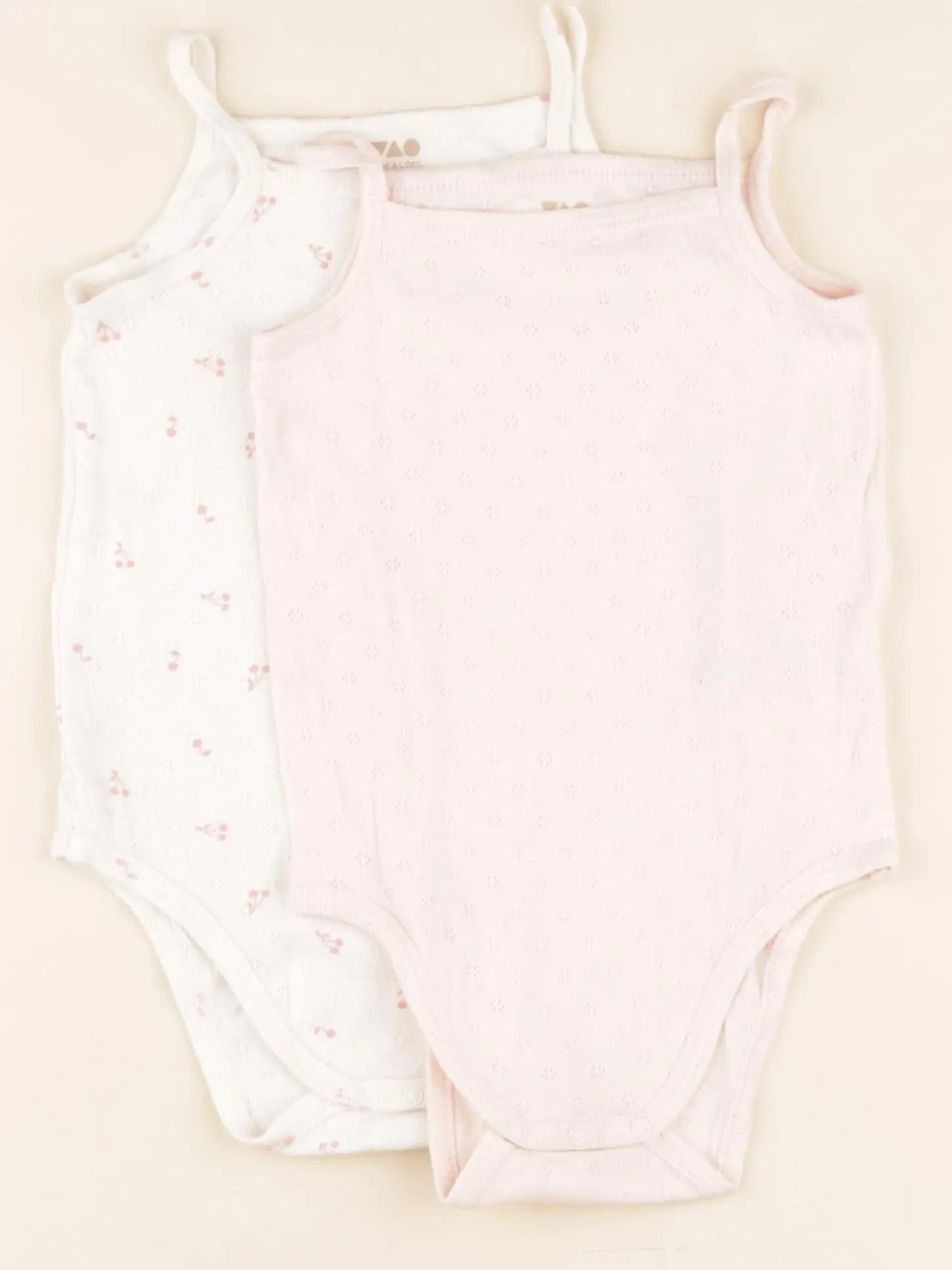 Tape à l'oeil - lot de 2 bodies en coton rose - 24 mois