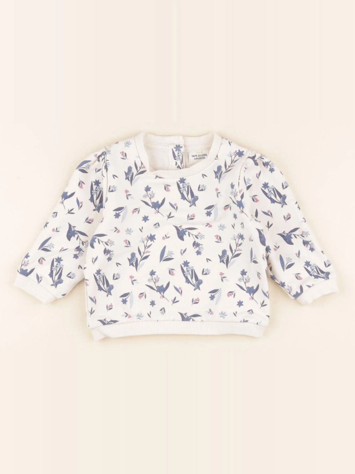 Tape à l'oeil - sweat beige - 6 mois