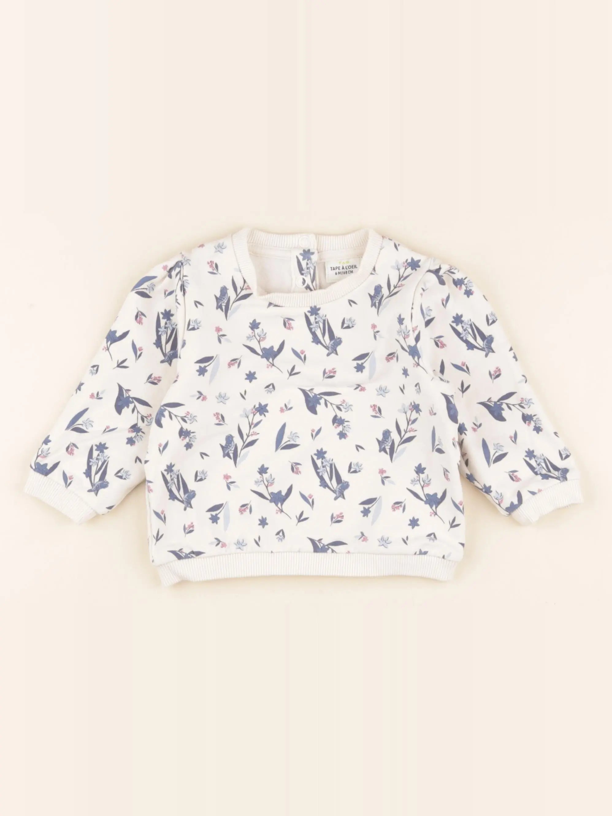 Tape à l'oeil - sweat beige - 6 mois