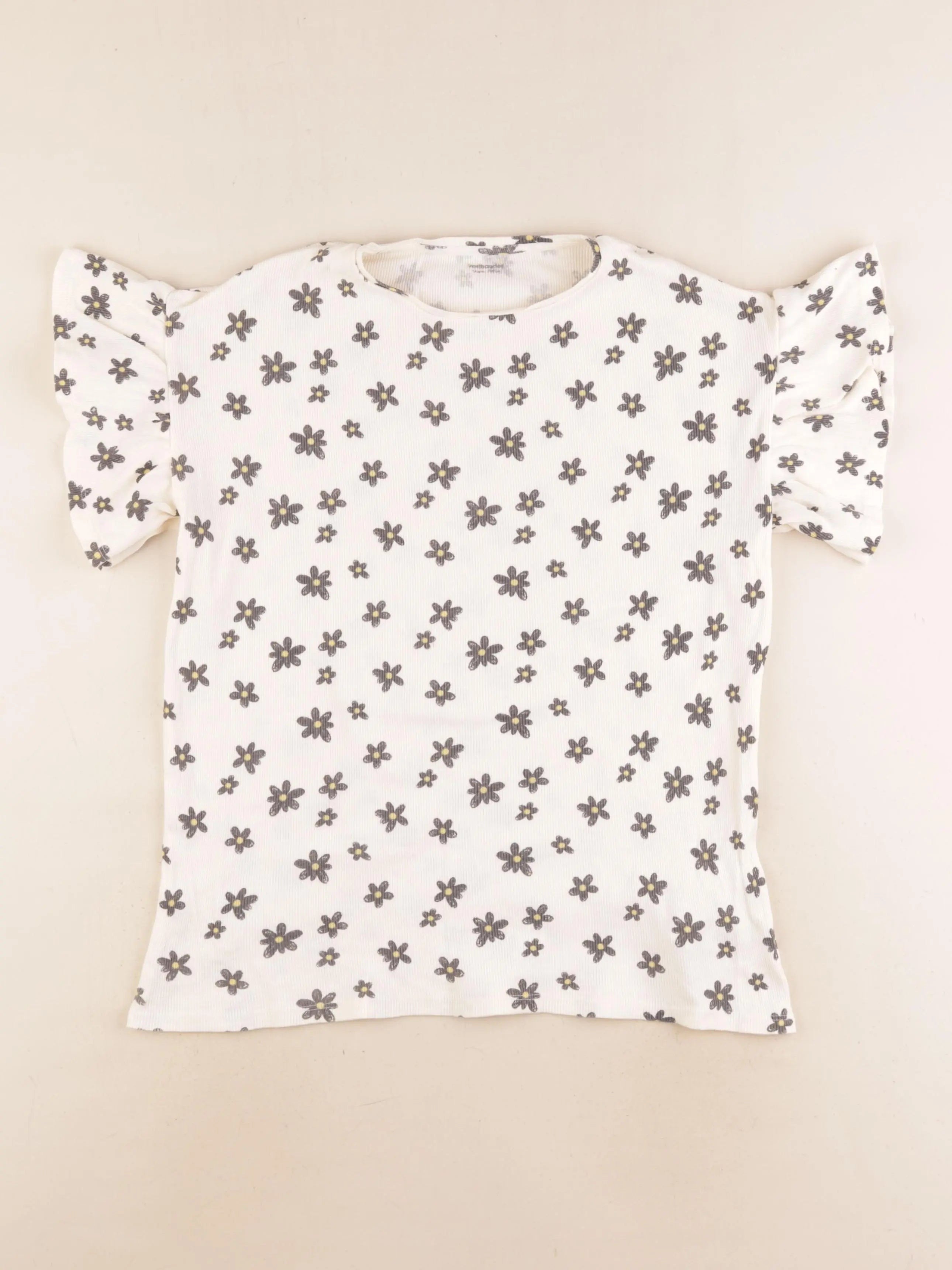 Vertbaudet - tee-shirt beige - 14 ans