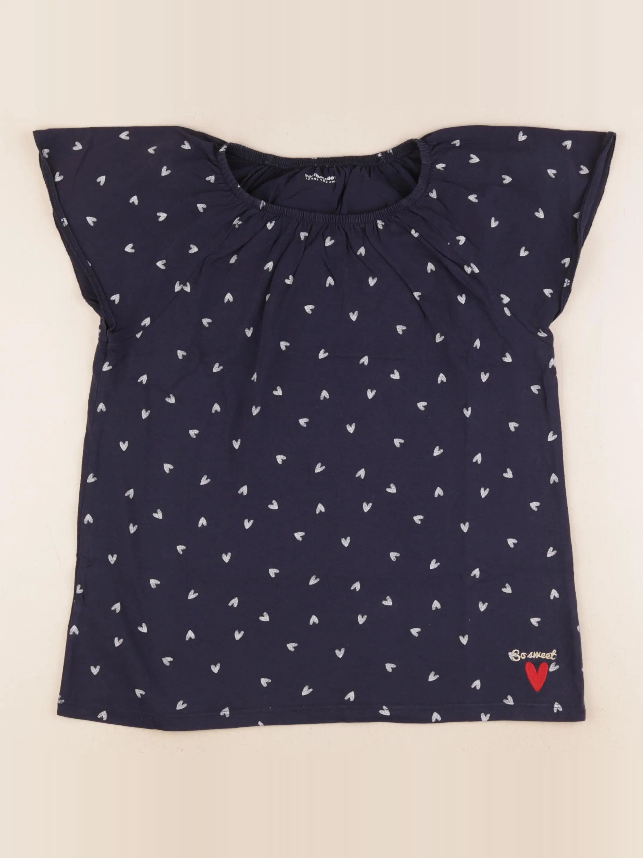 Vertbaudet - tee-shirt bleu - 14 ans