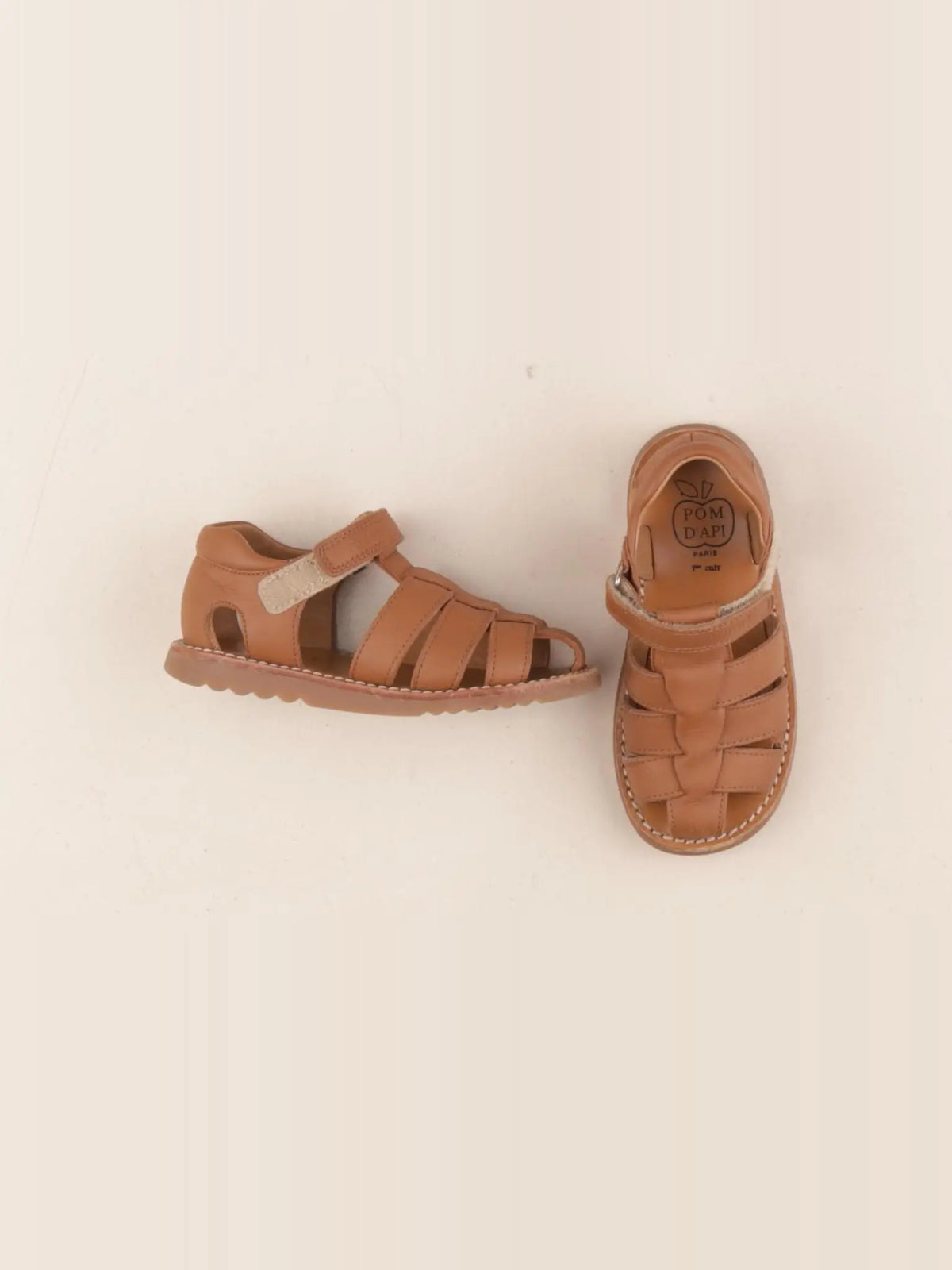 Pom d'Api - sandales marron - pointure 26