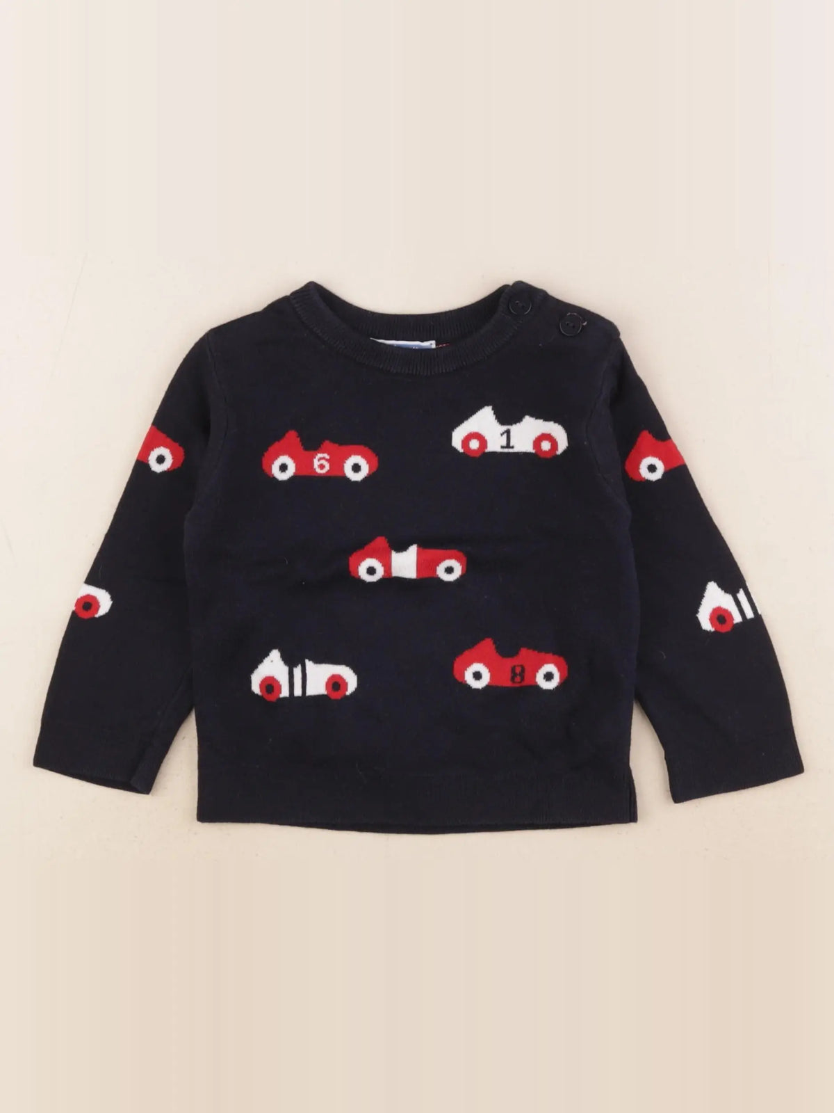 Jacadi - pull bleu - 18 mois