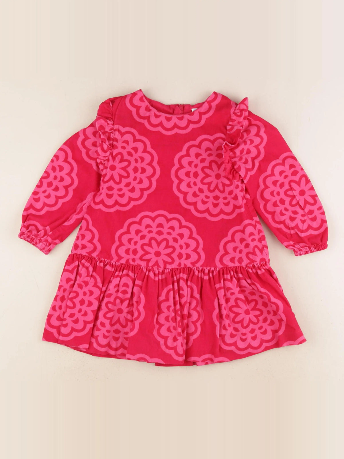 Jacadi - robe rose, rouge - 3 ans