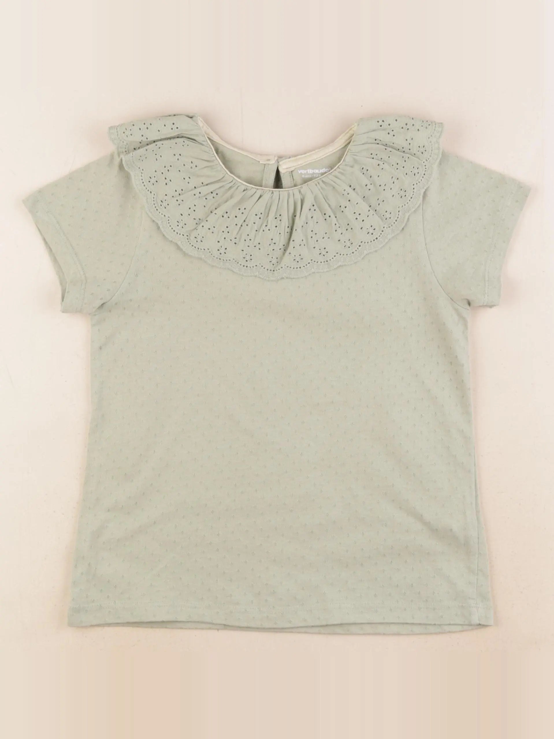 Vertbaudet - tee-shirt vert - 8 ans