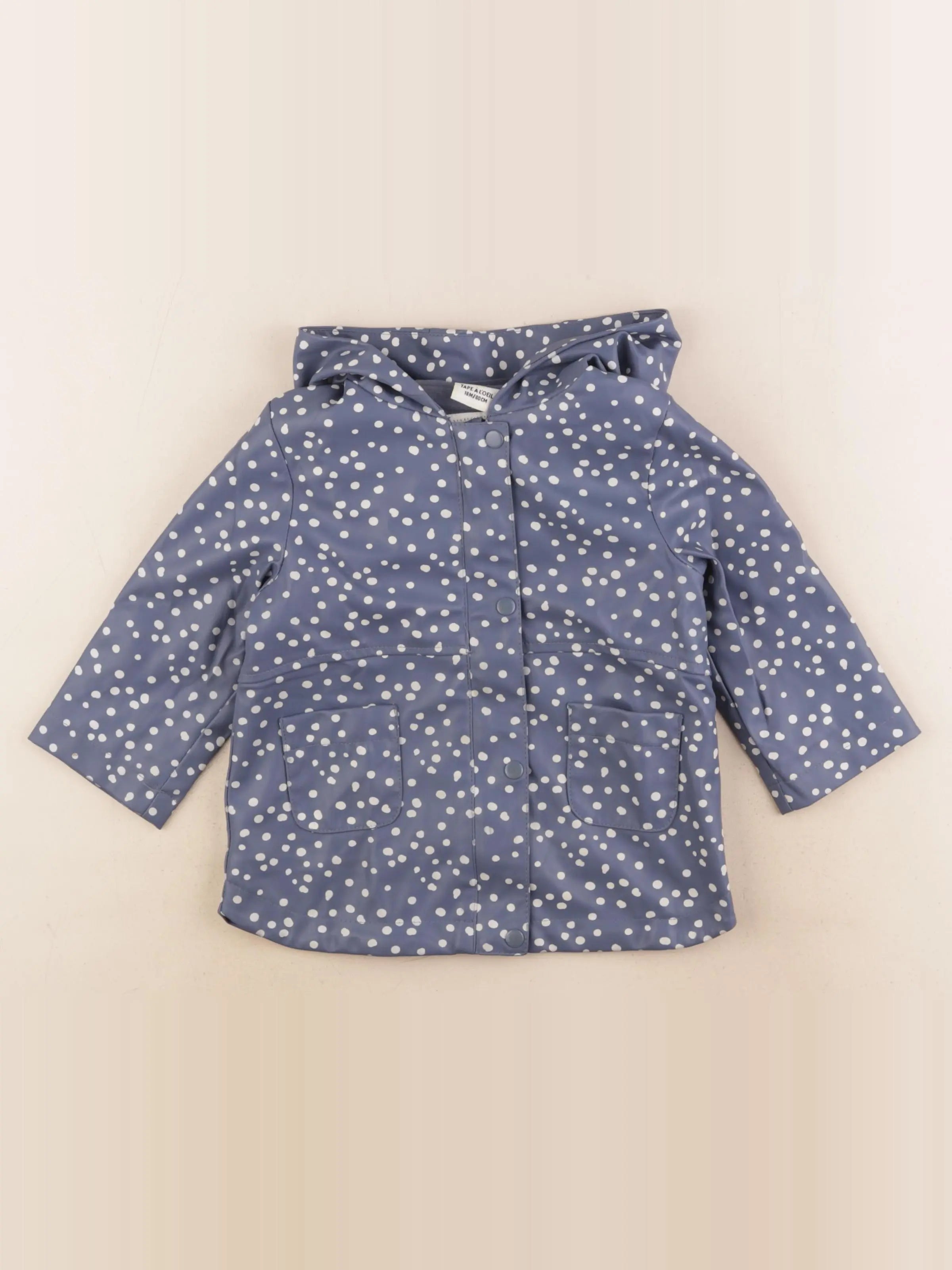 Tape à l'oeil - imperméable bleu - 18 mois
