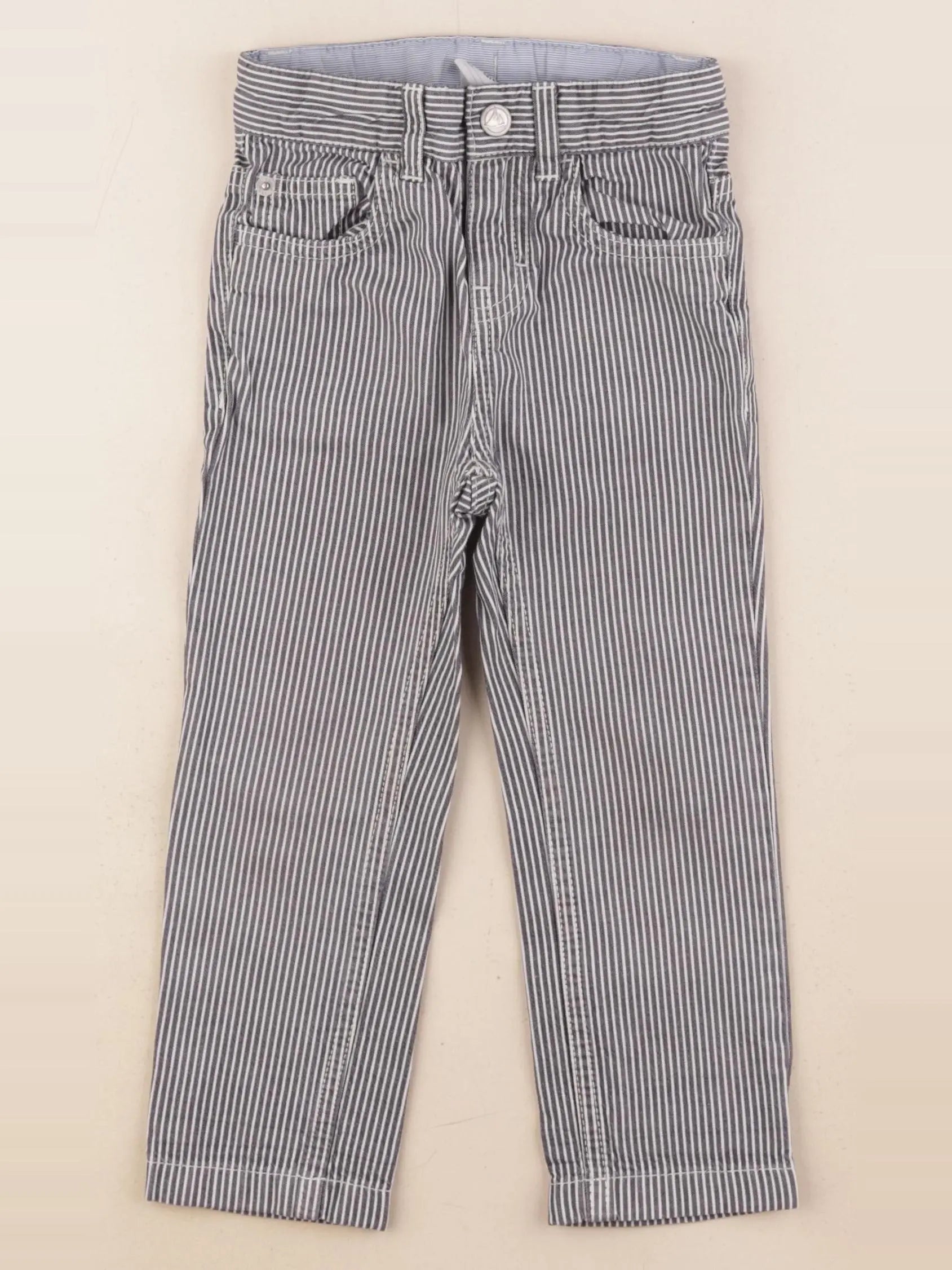 Petit Bateau - pantalon bleu - 3 ans
