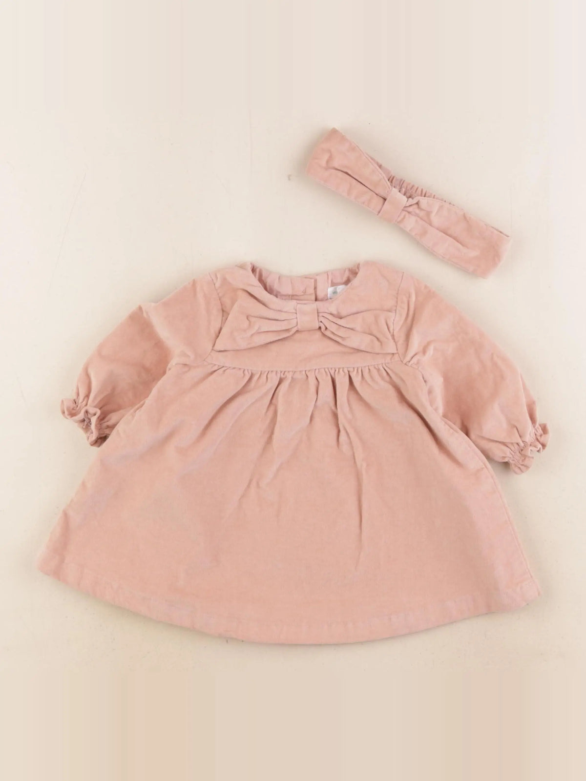 Vertbaudet - robe rose - 3 mois