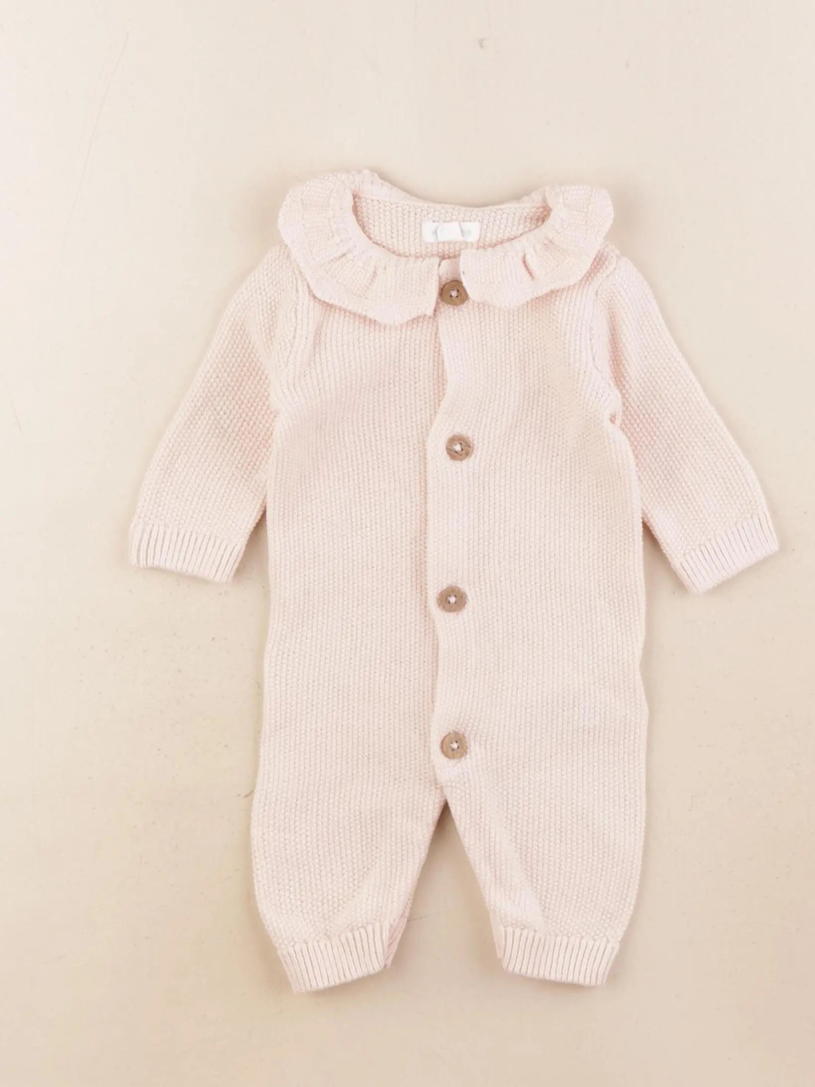 Vertbaudet - combinaison rose - 1 mois