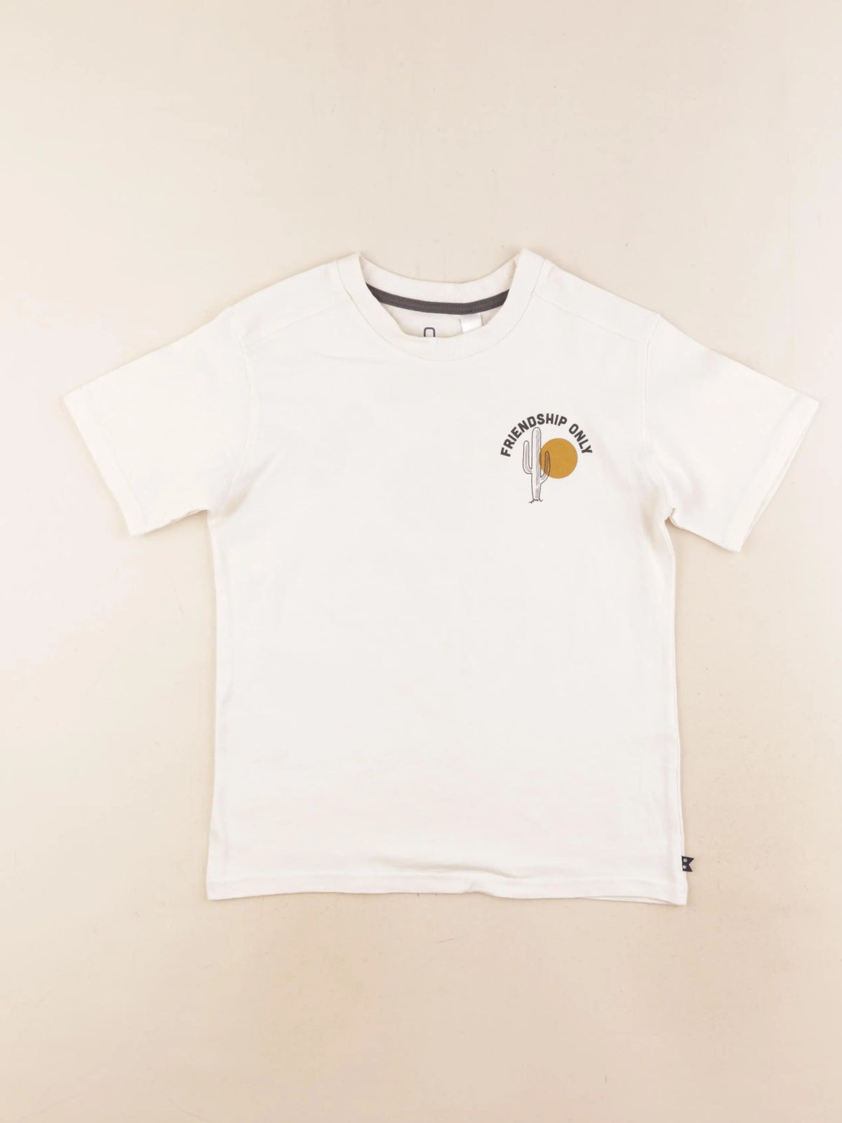 Okaidi - tee-shirt imprimé au dos beige - 8 ans