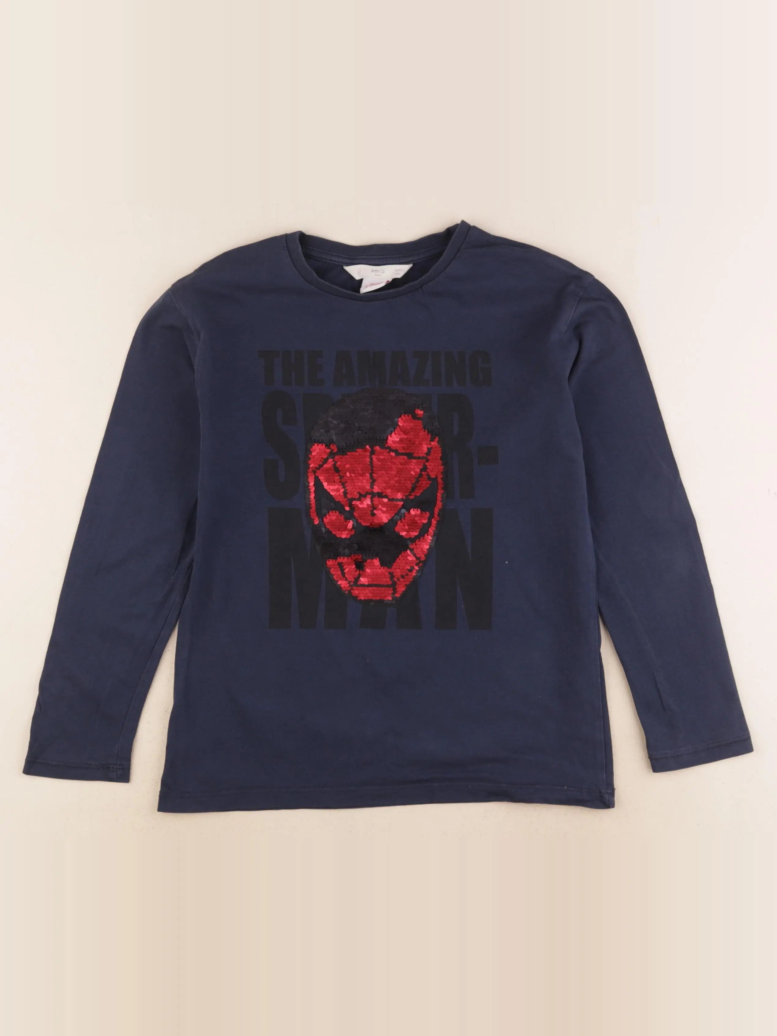Mango - tee-shirt bleu - 8 ans