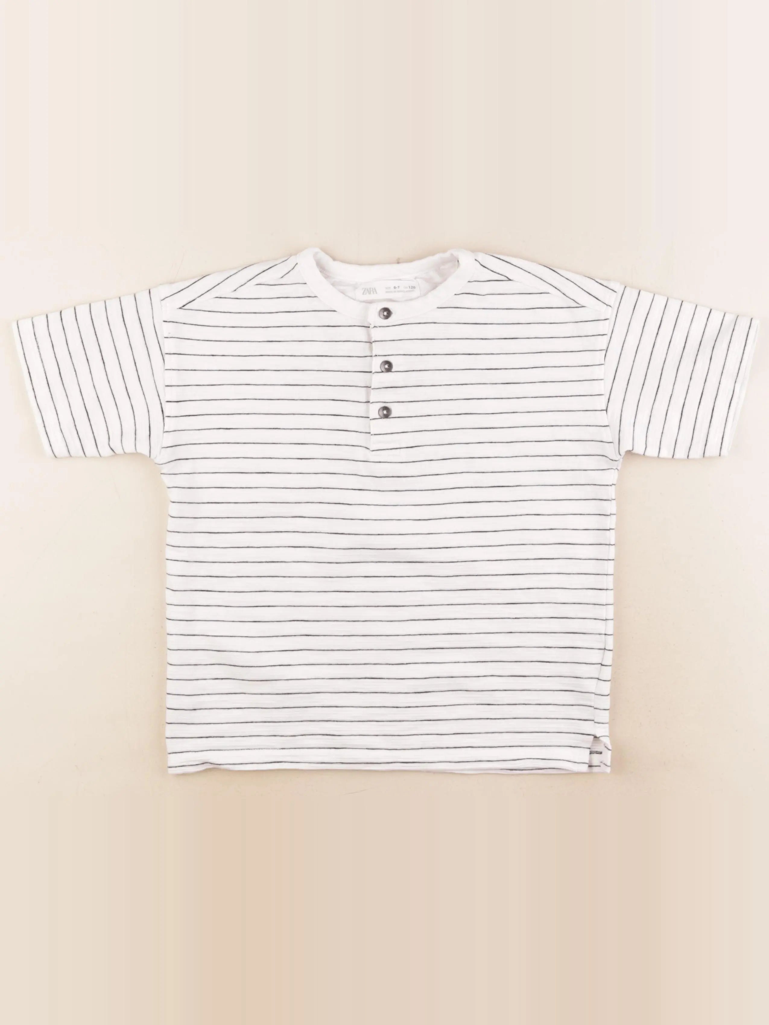 Zara - tee-shirt blanc - 6/7 ans