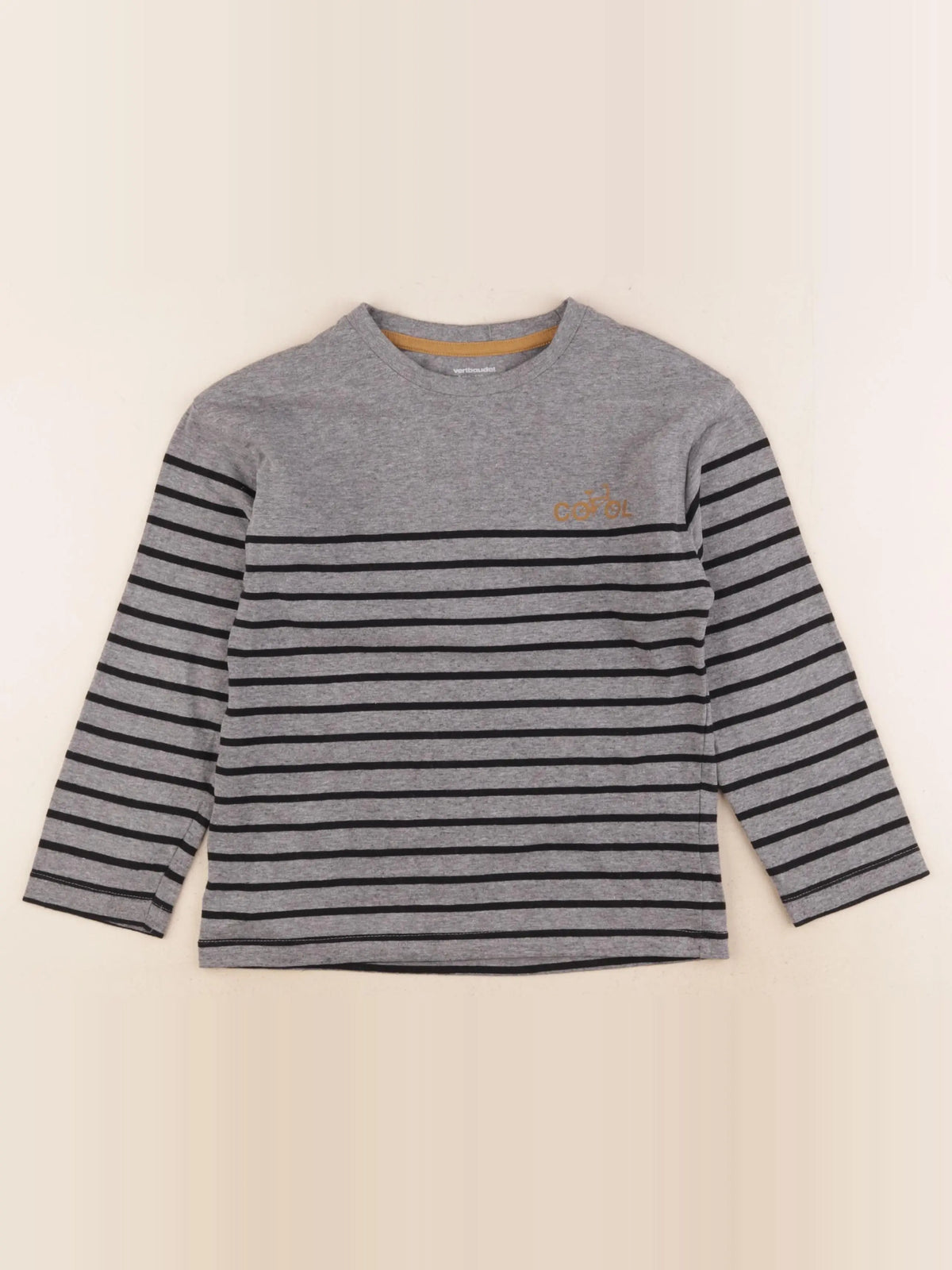 Vertbaudet - tee-shirt gris - 8 ans