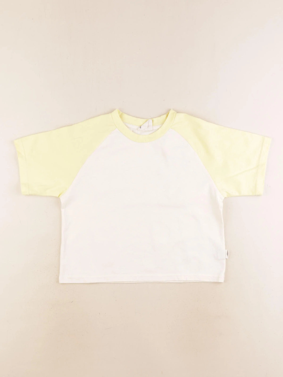 Gamin gamine - tee-shirt jaune, beige - 3 ans