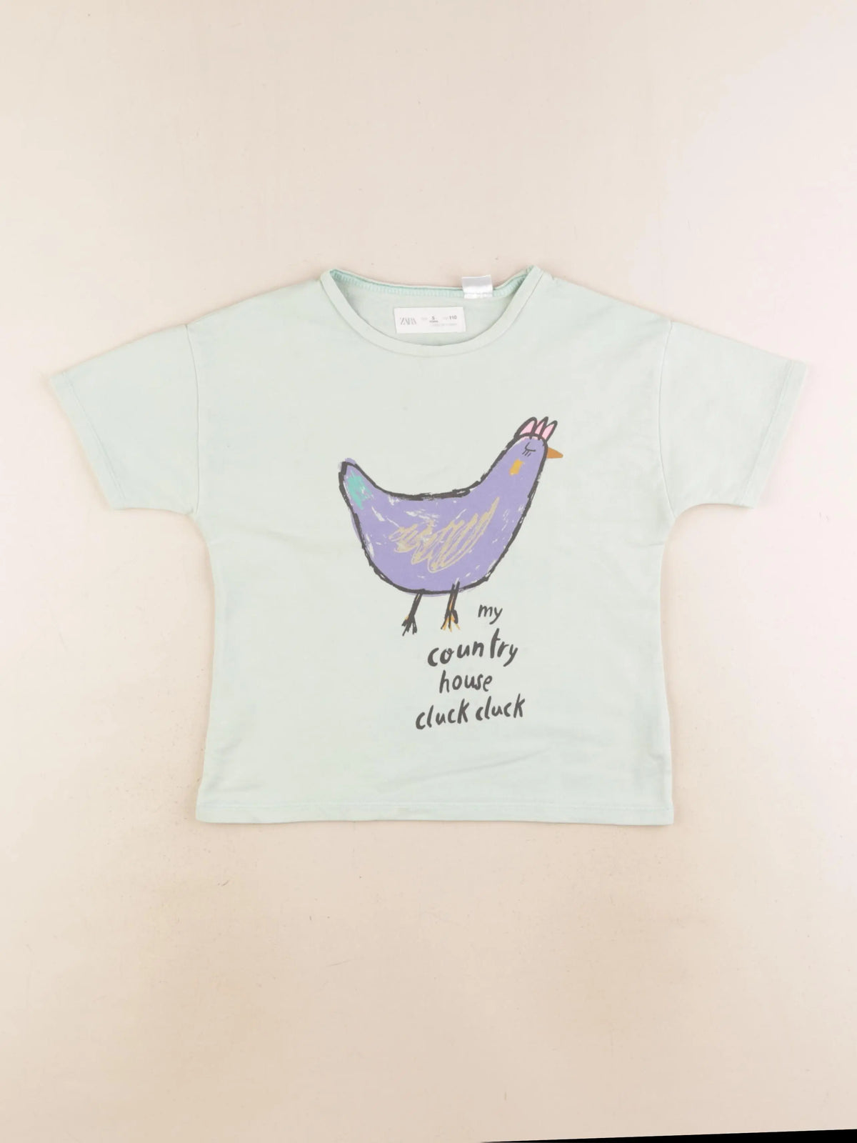Zara - tee-shirt vert - 5 ans