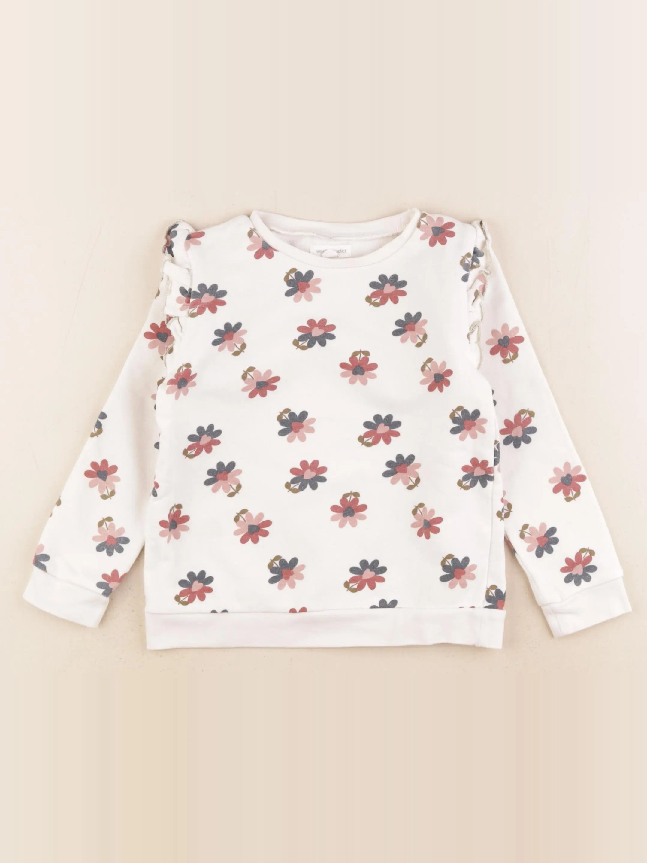 Vertbaudet - sweat beige - 4 ans