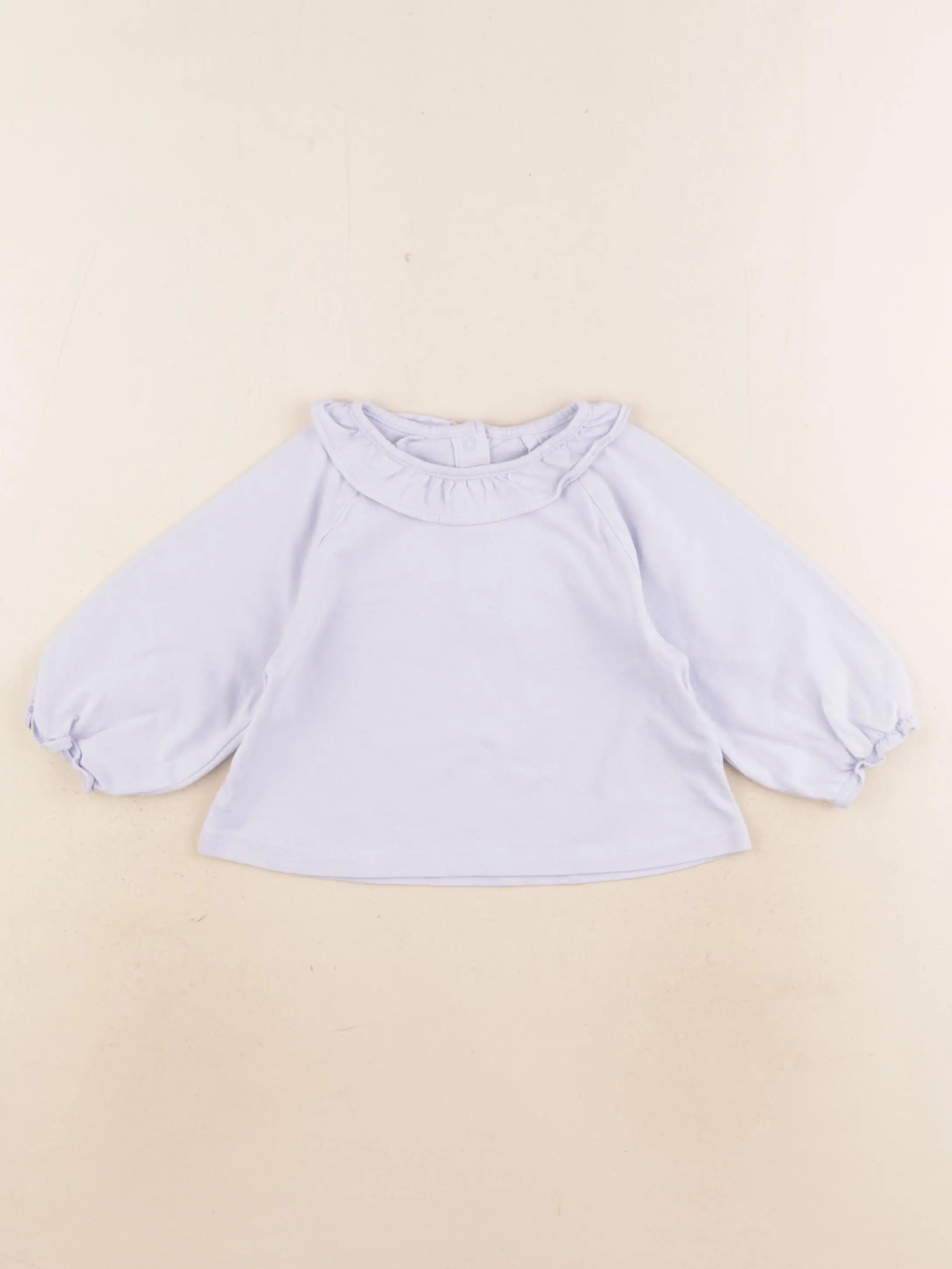 Vertbaudet - tee-shirt bleu - 12 mois