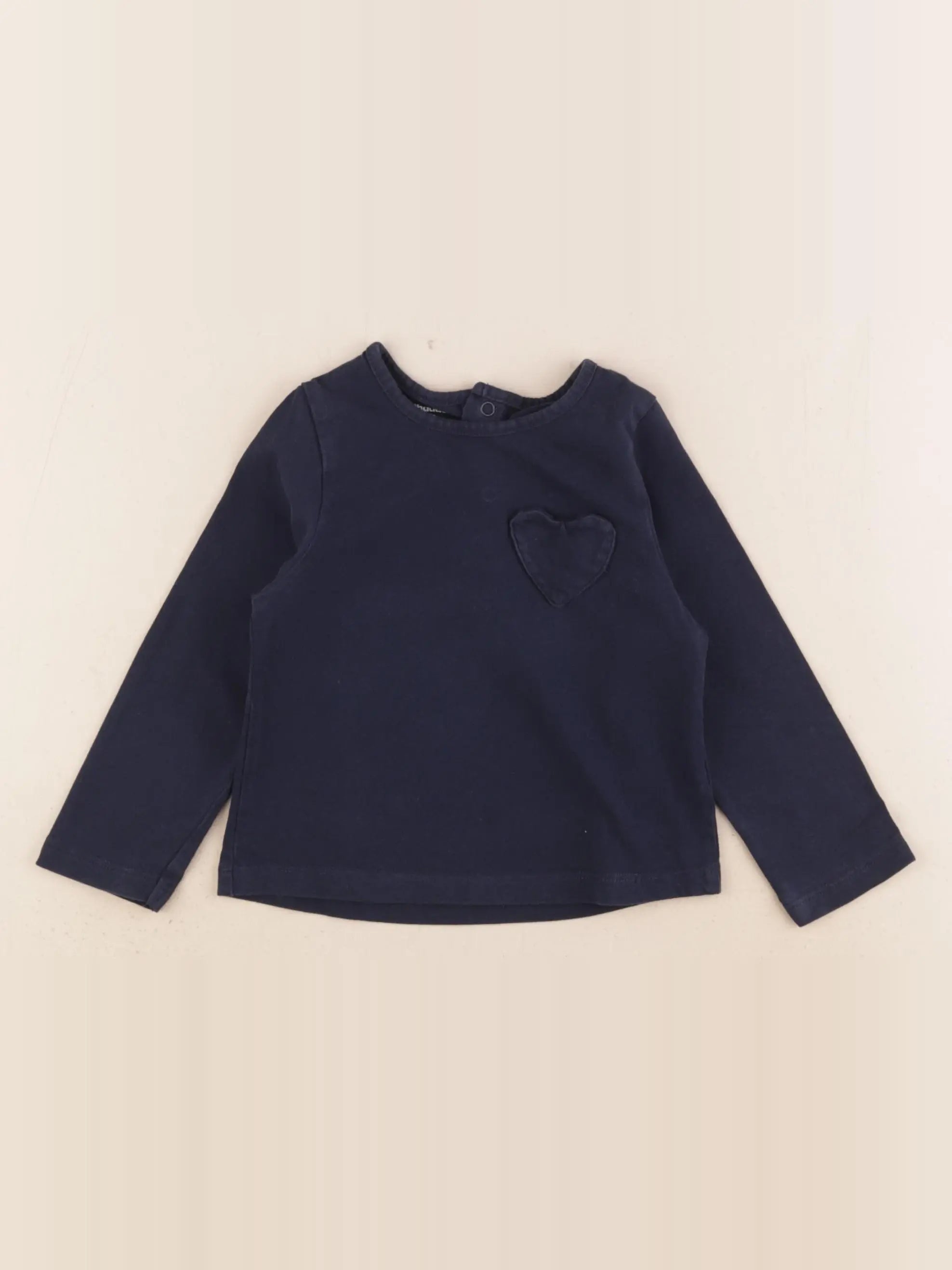 Vertbaudet - tee-shirt bleu - 12 mois