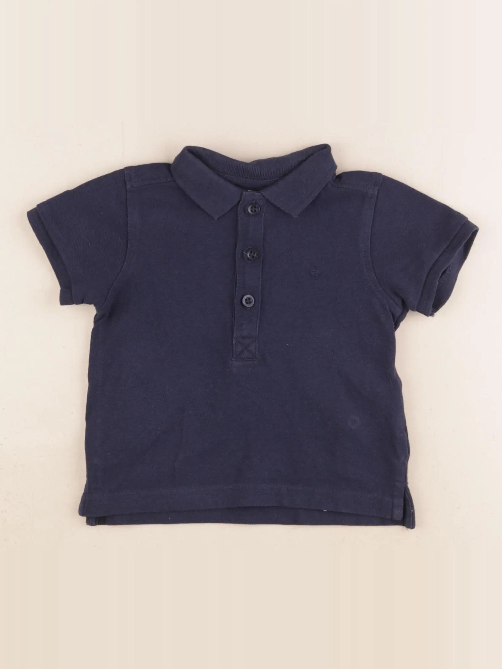 Cyrillus - polo bleu - 12 mois