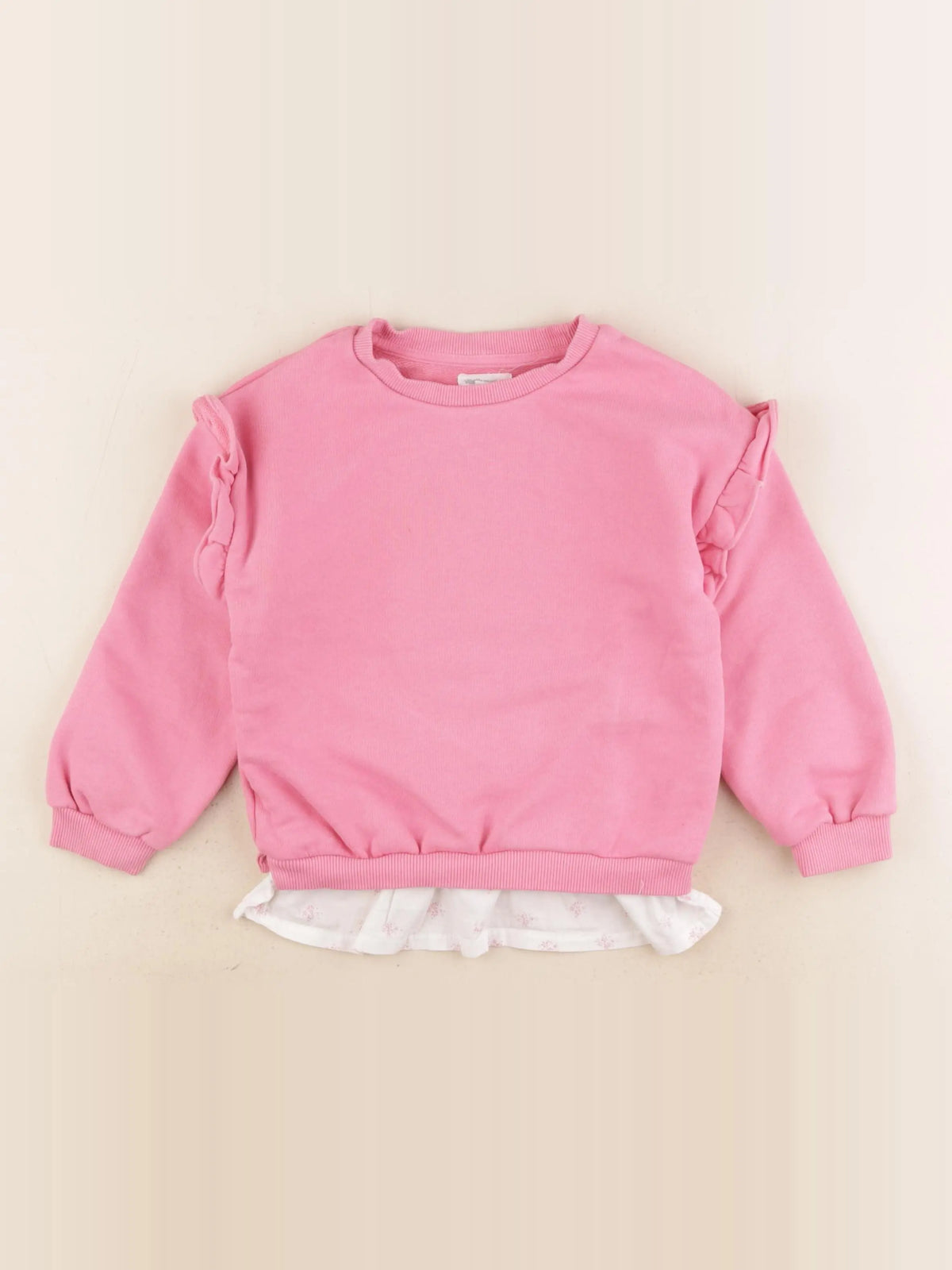 Vertbaudet - sweat rose - 4 ans