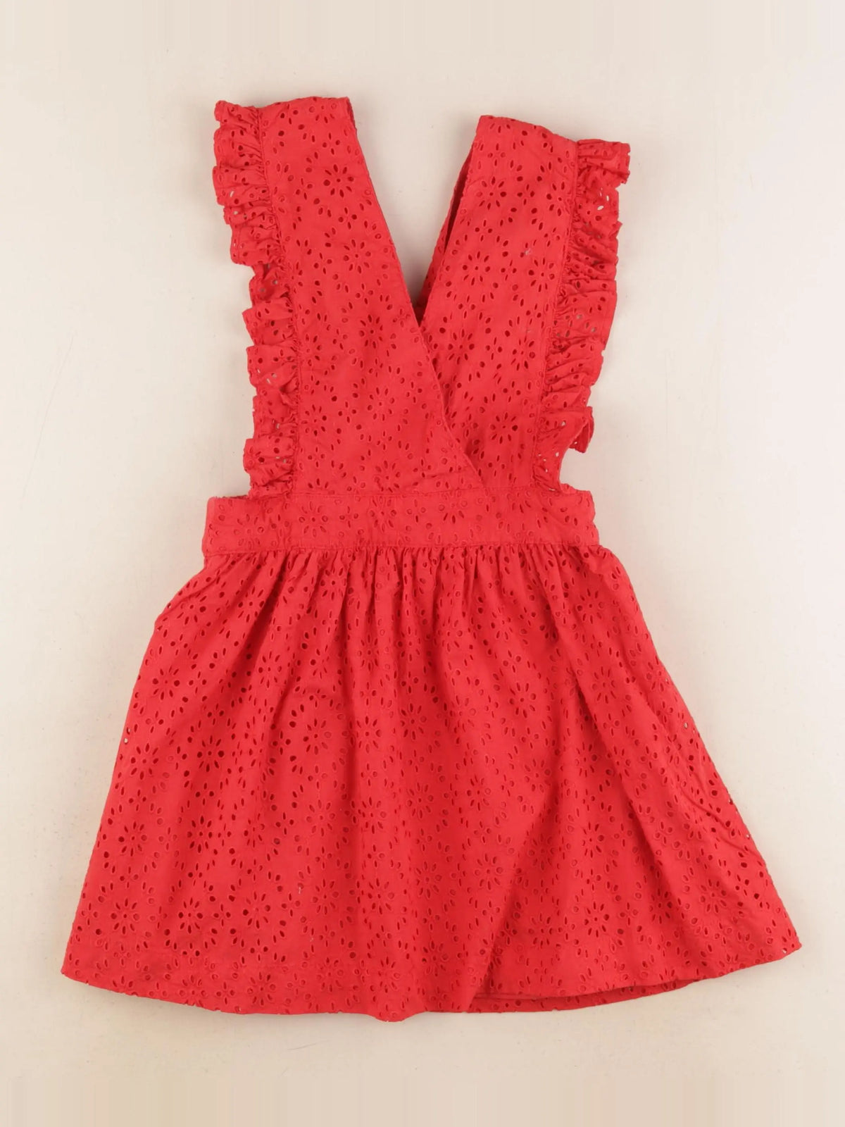 Monoprix - robe rouge - 5 ans