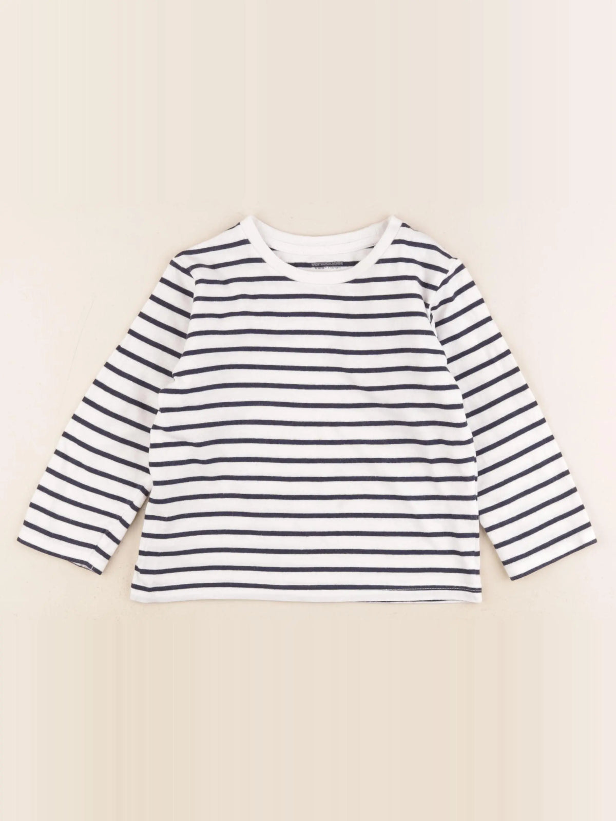 Vertbaudet - tee-shirt bleu, blanc - 5 ans