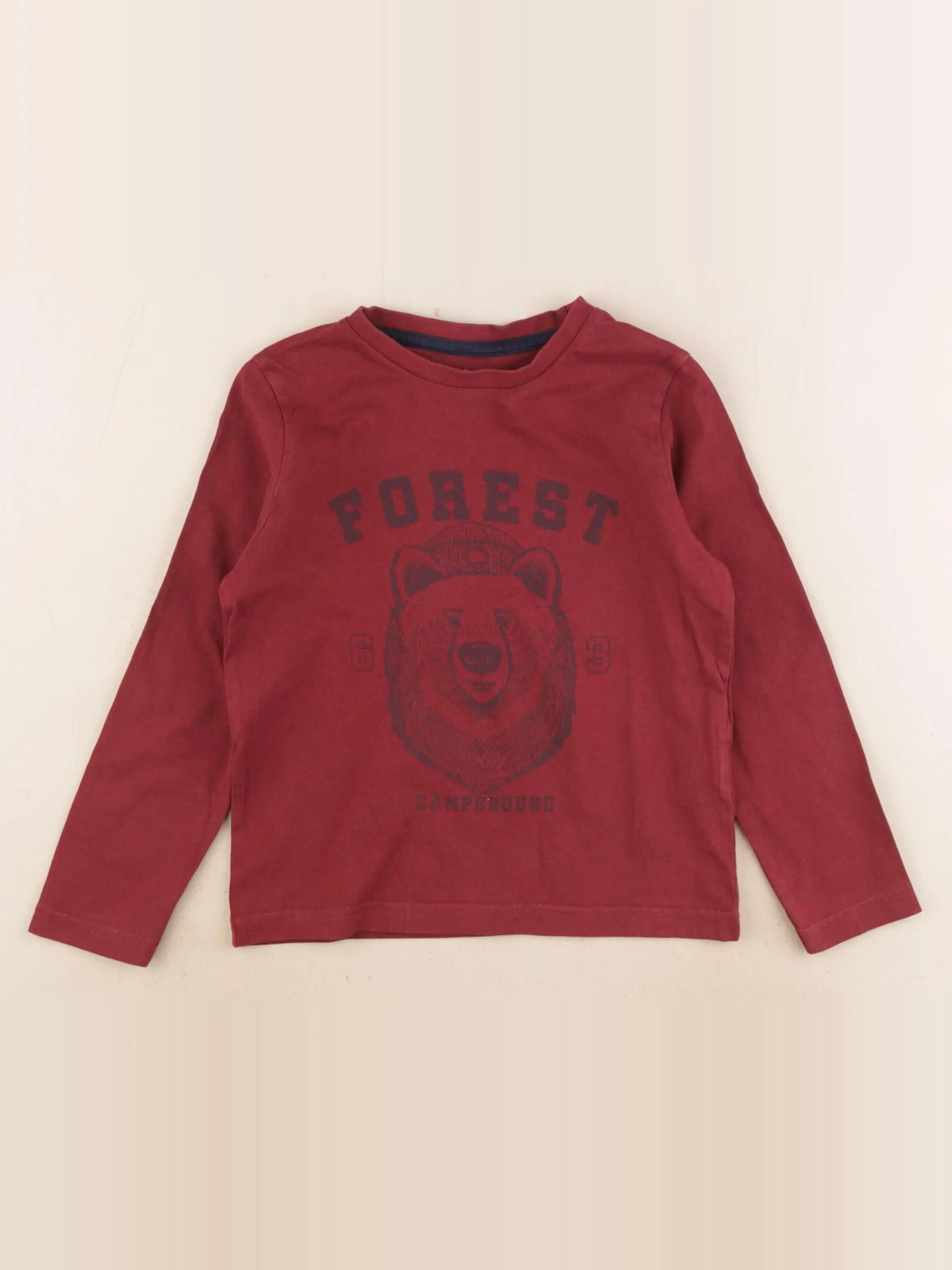 Vertbaudet - tee-shirt rouge - 5 ans