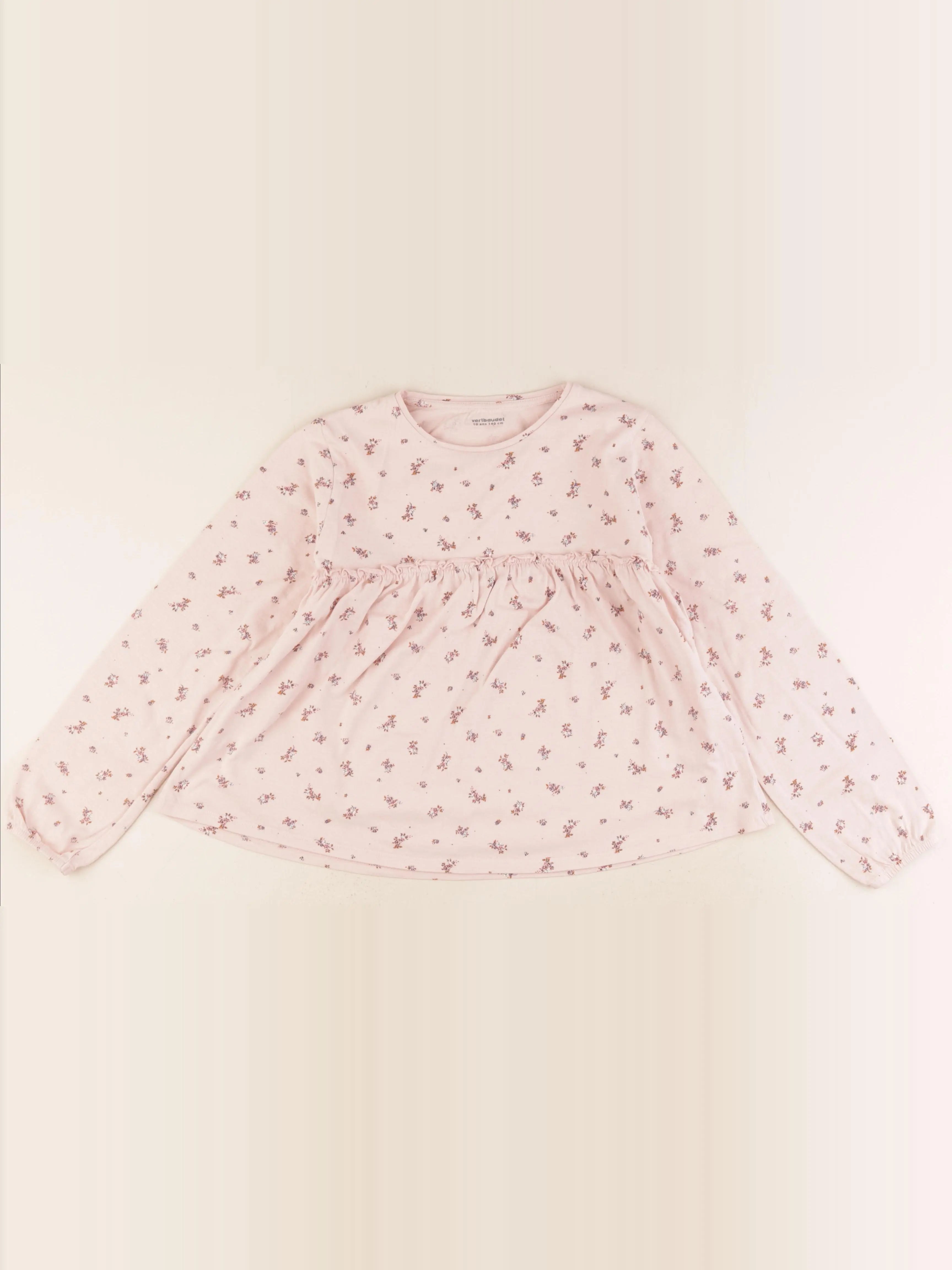 Vertbaudet - tee-shirt rose - 10 ans