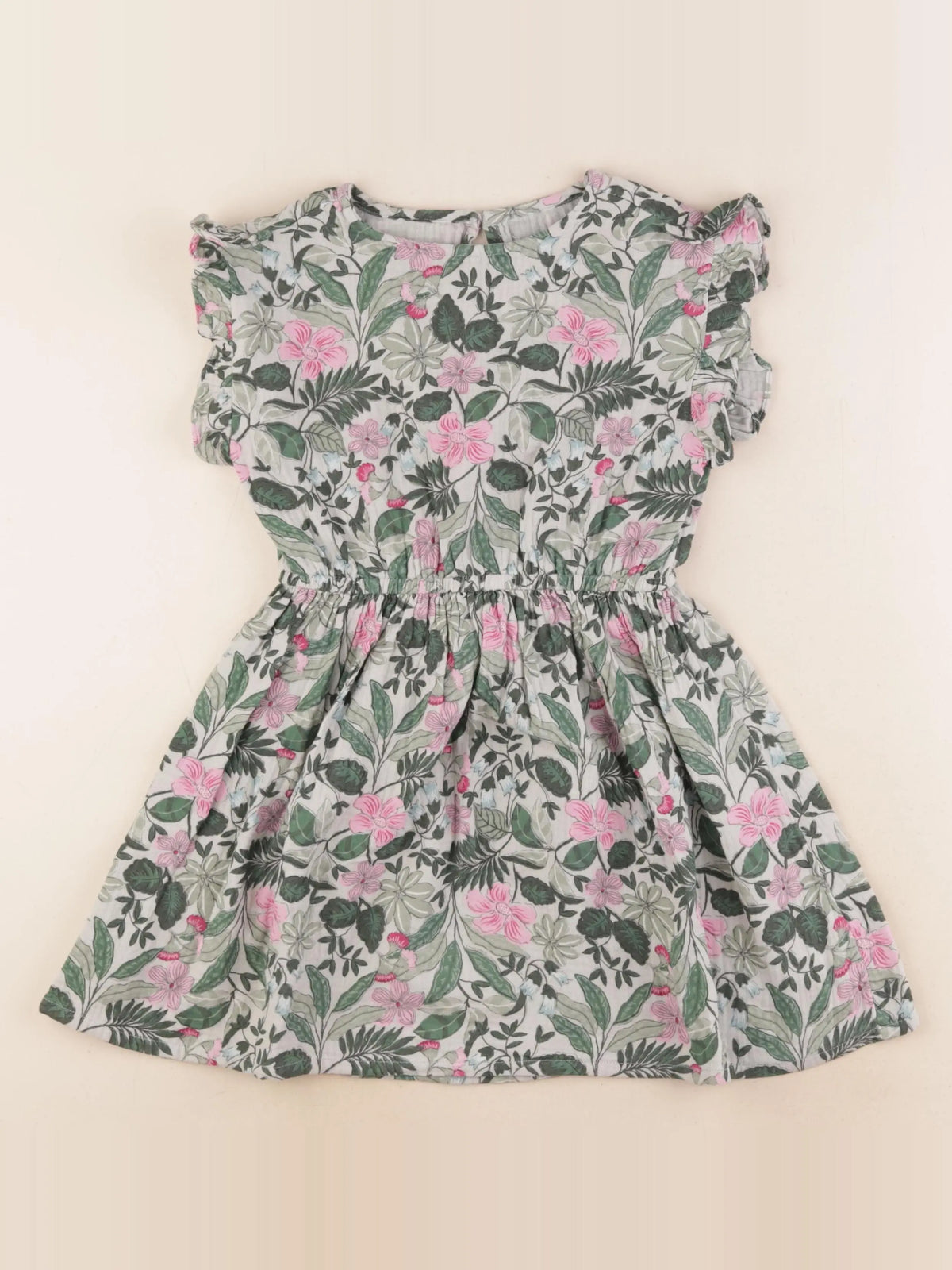 Vertbaudet - robe multicolore - 8 ans