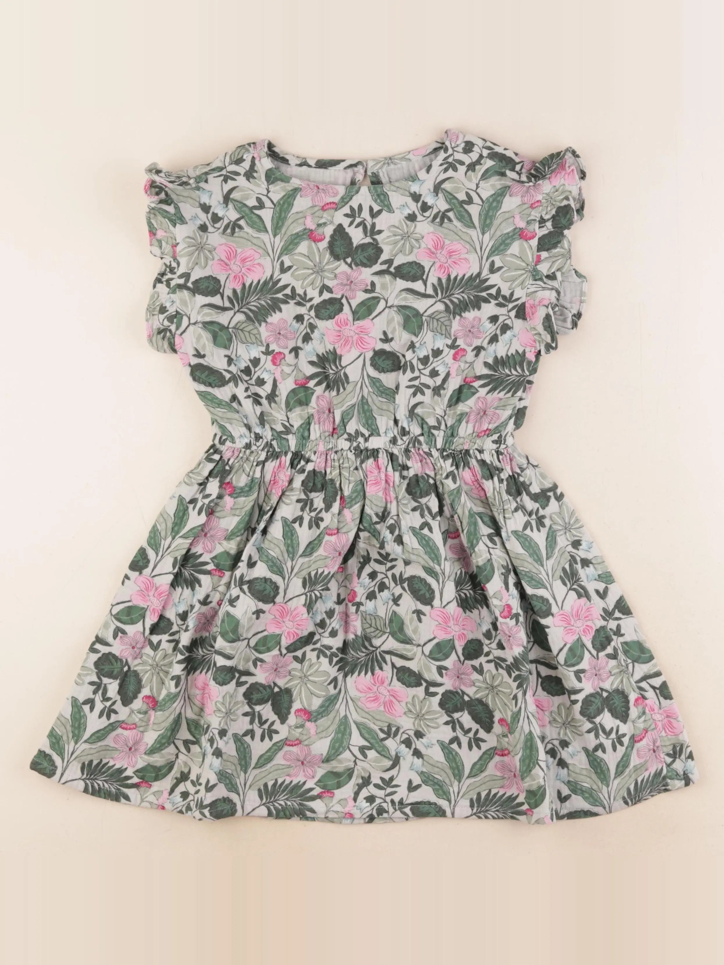Vertbaudet - robe multicolore - 8 ans