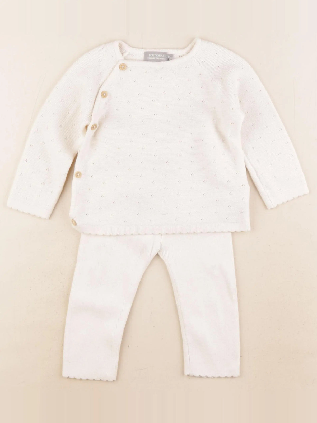 Boutchou - ensemble beige - 12 mois